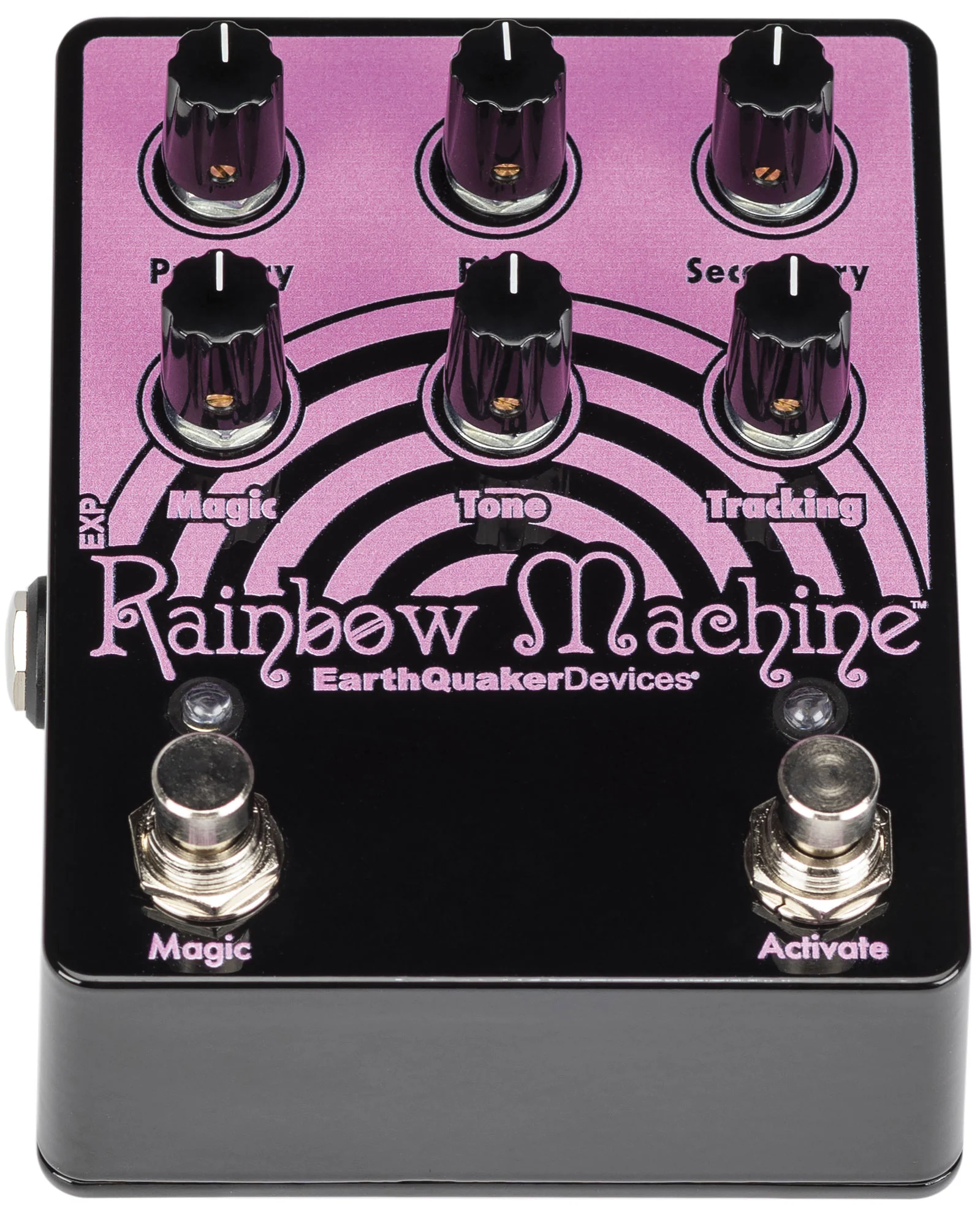 EarthQuaker Devices Limited Edition Pink on Black Rainbow Machine Polyphonic Pitch-Shifter Pedal - Image 3