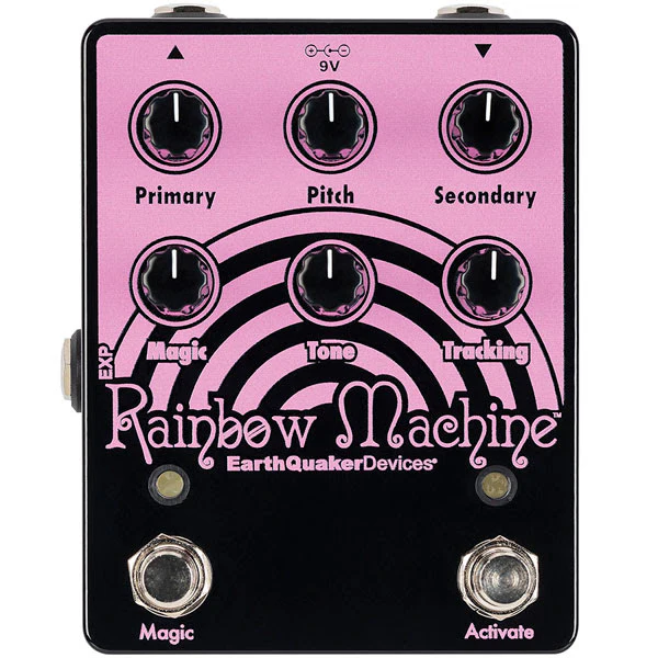EarthQuaker Devices Limited Edition Pink on Black Rainbow Machine Polyphonic Pitch-Shifter Pedal - Image 7