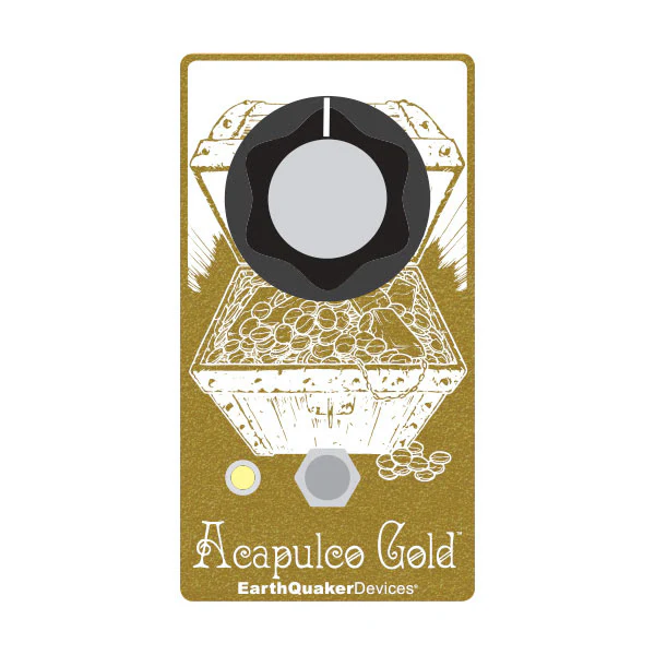 EarthQuaker Devices Limited Edition White and Gold Acapulco Gold Distortion/Fuzz Guitar Effect Pedal