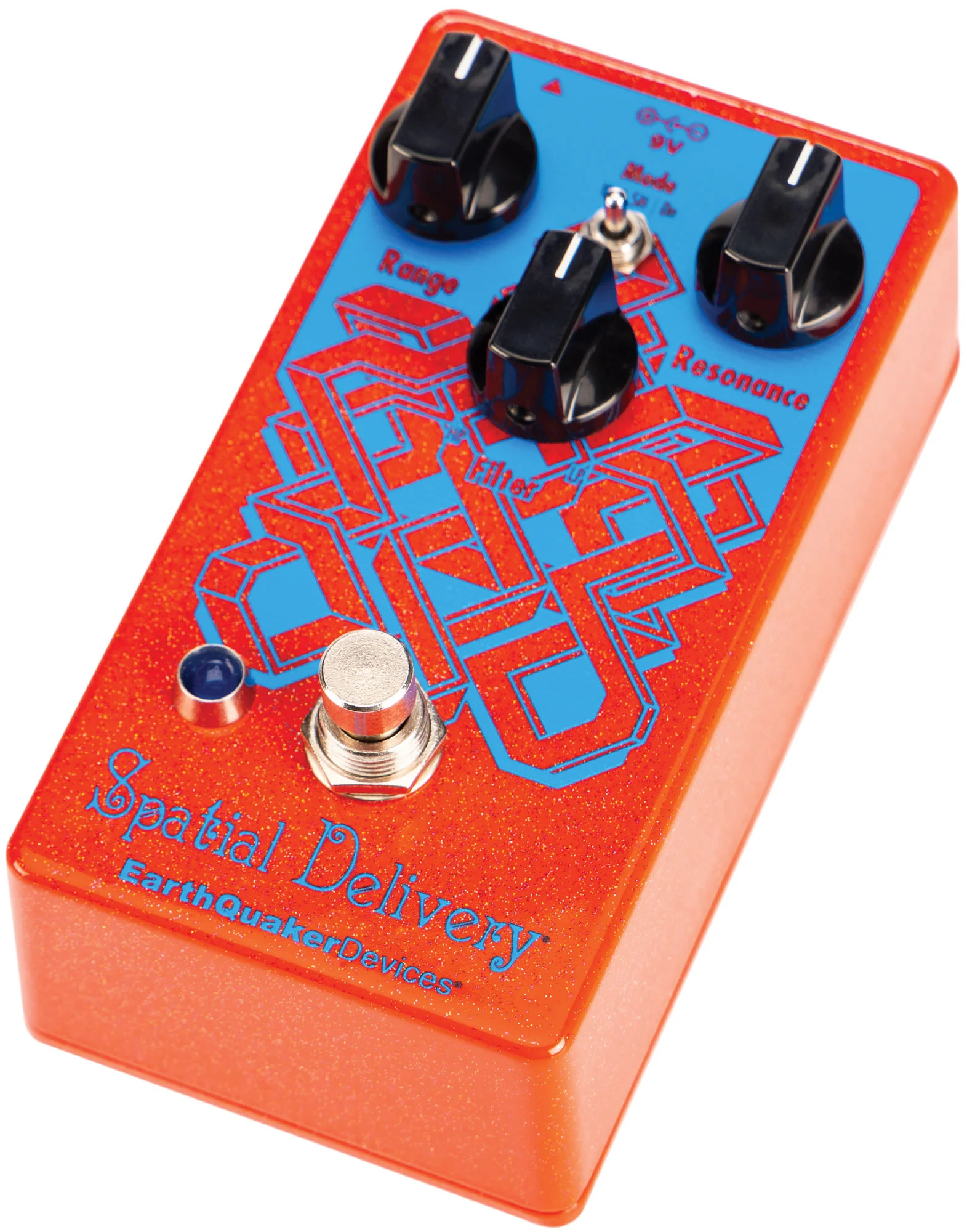 EarthQuaker Devices Limited Editions Extra Special Sparkle Red & Blue Spatial Delivery Envelope Filter Guitar Effect Pedal - Image 3
