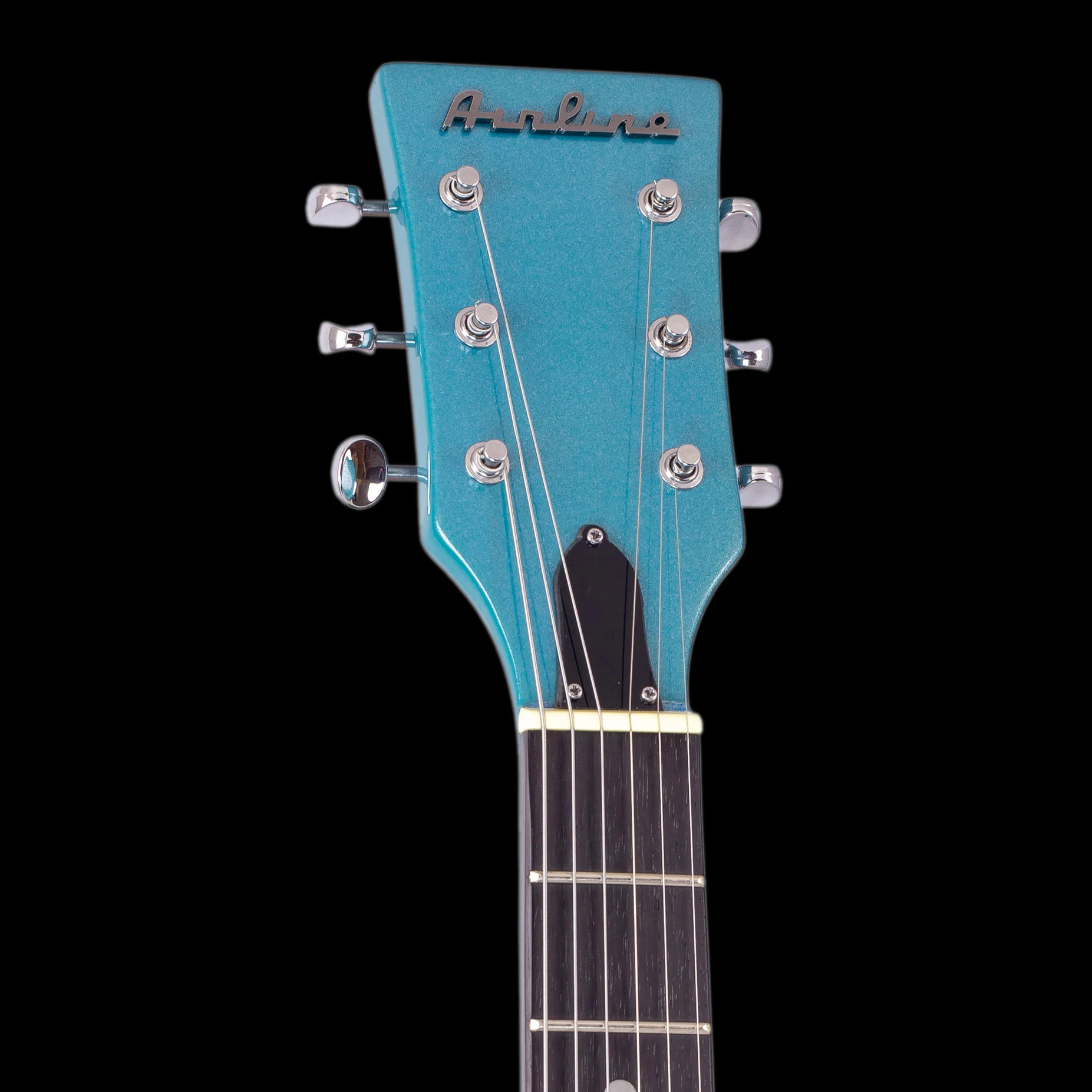 Eastwood Airline Bighorn Electric Guitar  - Metallic Blue - Image 5