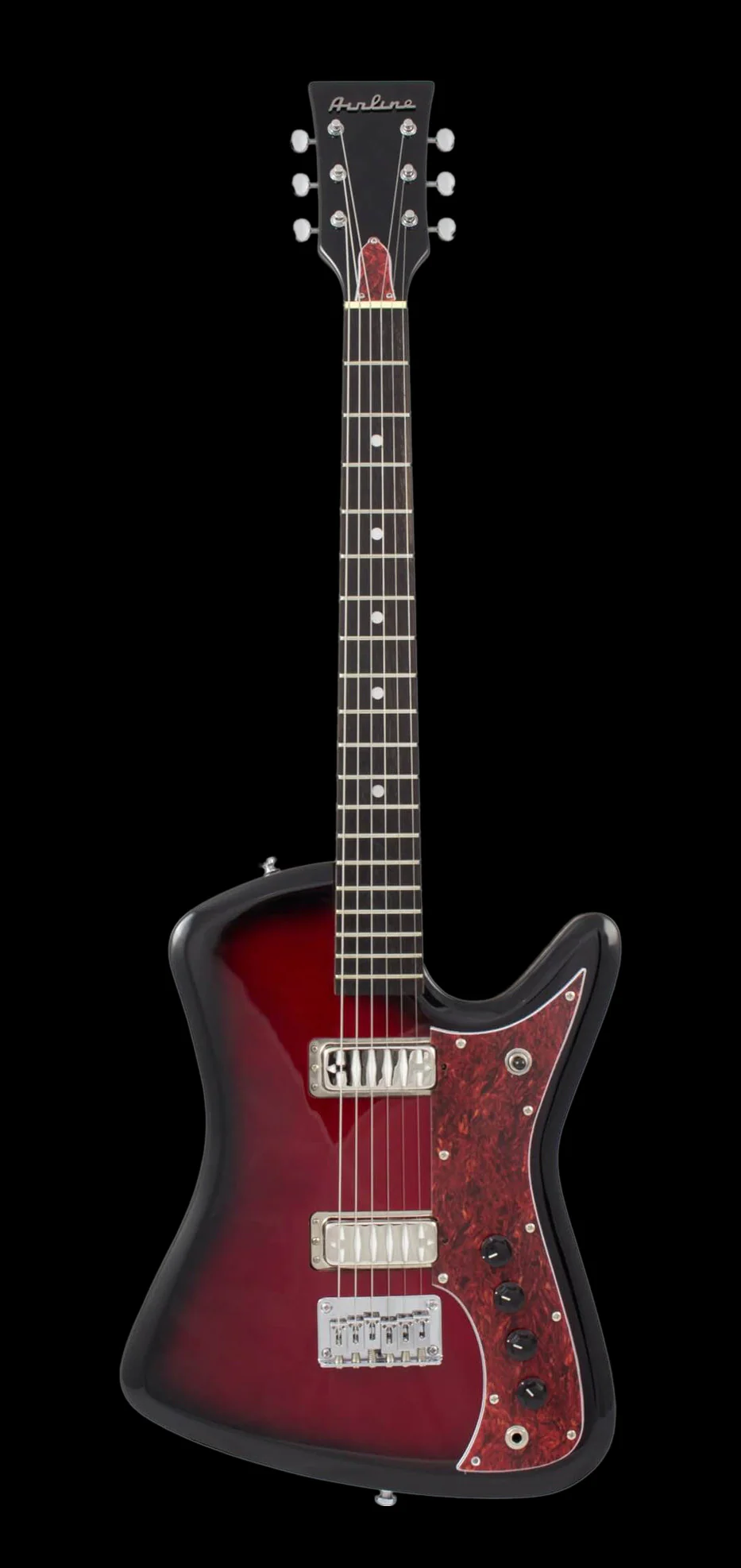 Eastwood Airline Bighorn Electric Guitar  - Redburst - Image 2