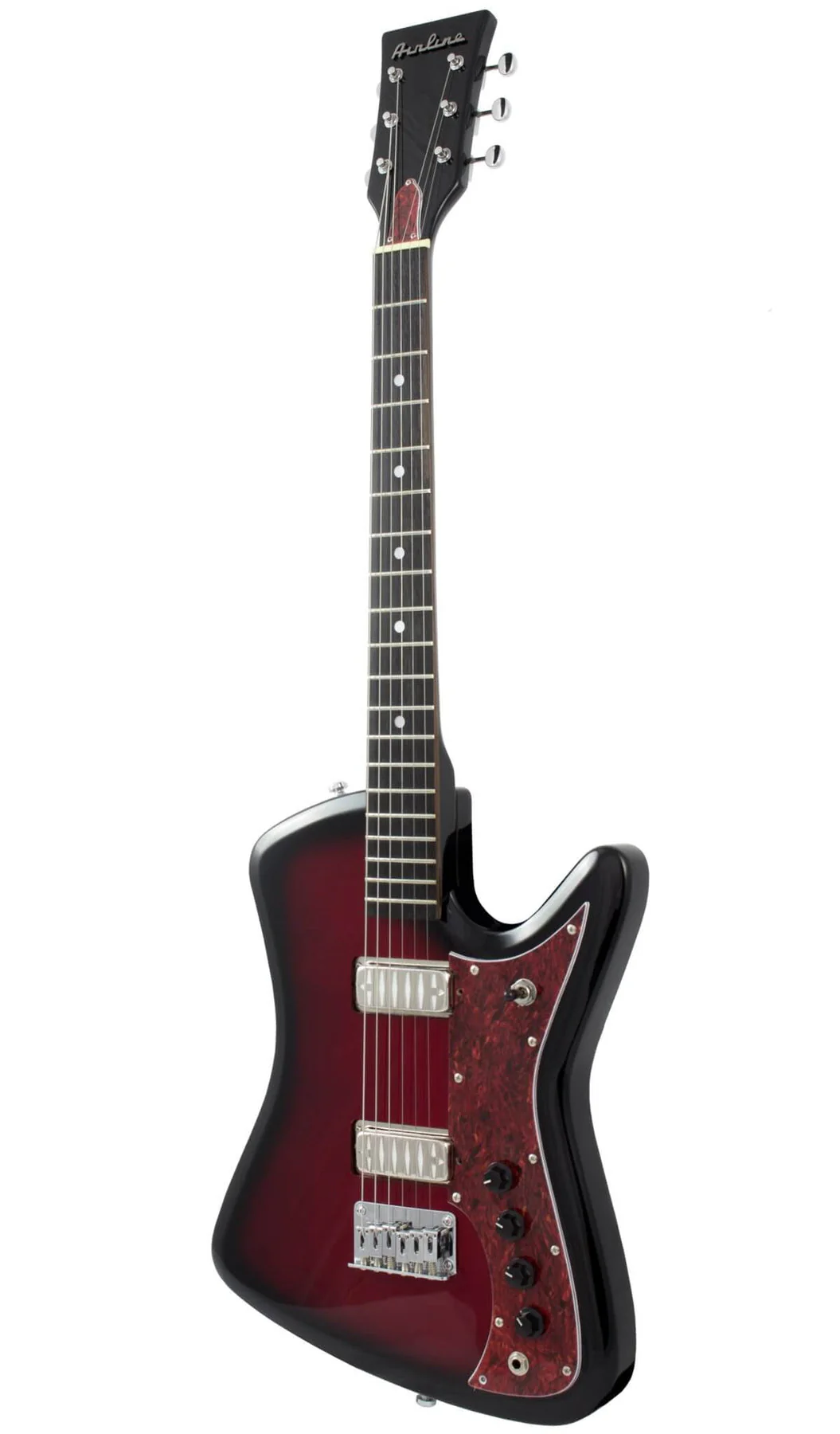 Eastwood Airline Bighorn Electric Guitar  - Redburst - Image 3