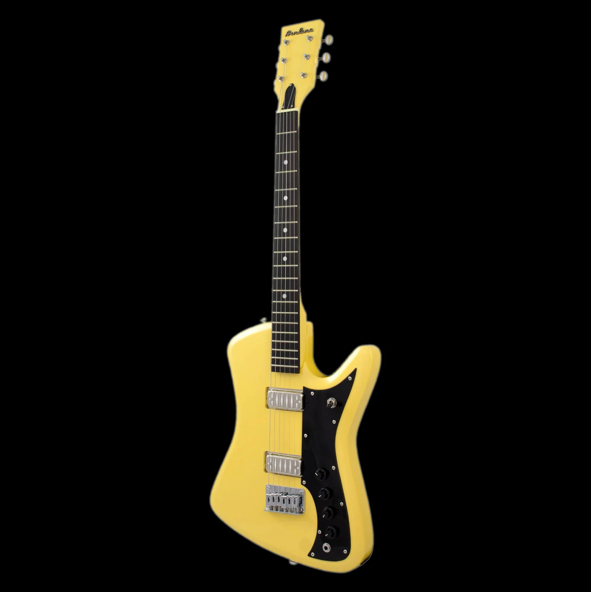 Eastwood Airline Bighorn Electric Guitar  - TV Yellow - Image 4