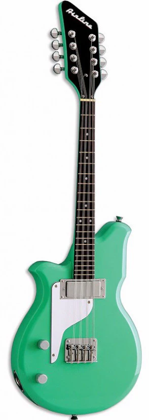 Eastwood Airline Mandola Map Seafoam Green Left Handed