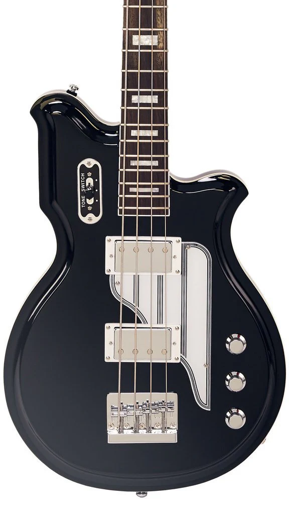 Eastwood Airline Map Bass 34 Electric Bass Guitar Black