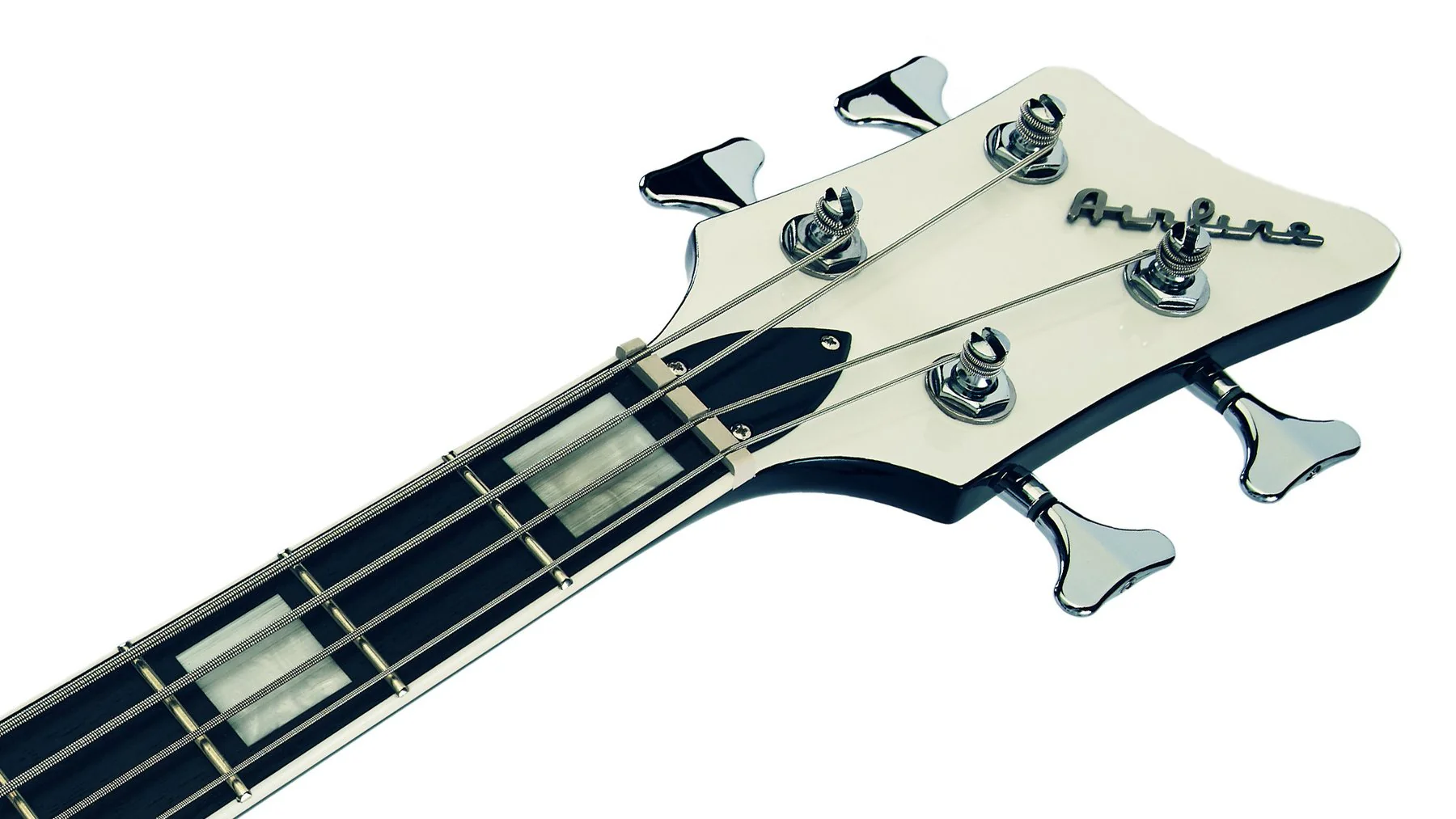 Eastwood Airline Map Bass 34 Electric Bass Guitar Black - Image 6