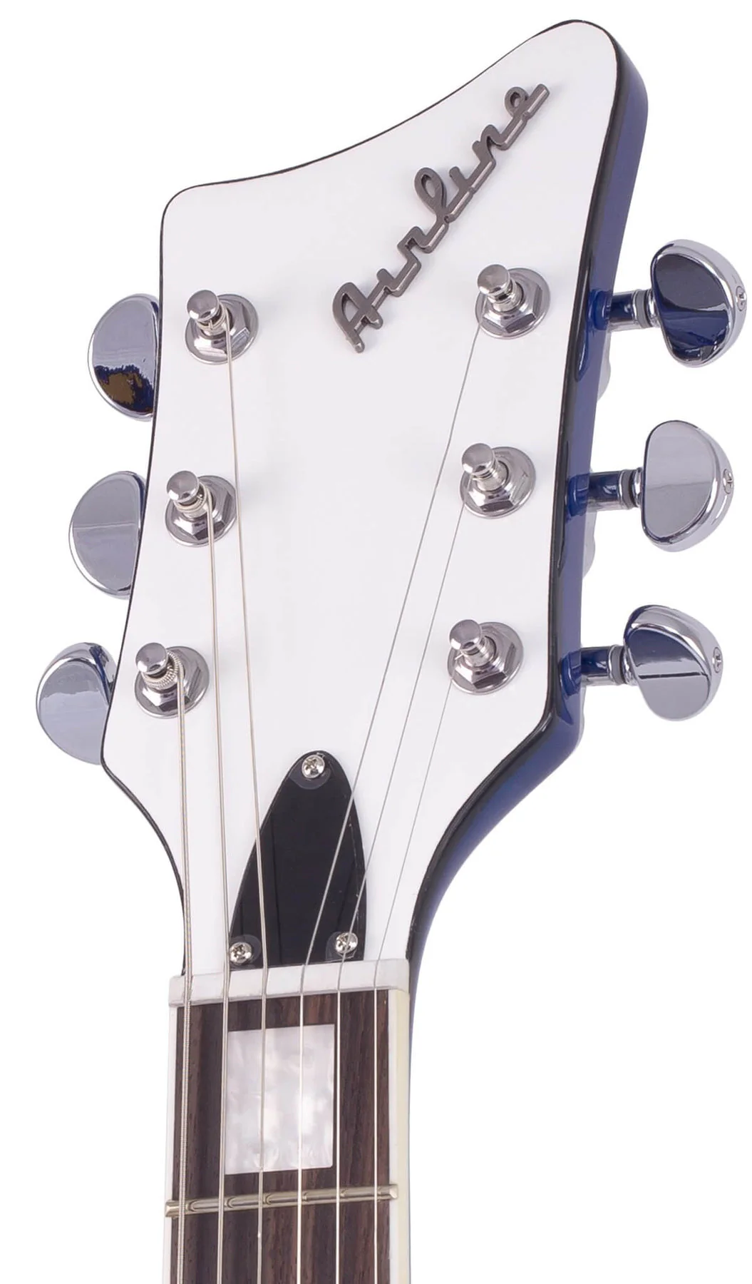Eastwood Airline Map FM Guitar Flame Maple Top - Blueburst Flame - Image 6