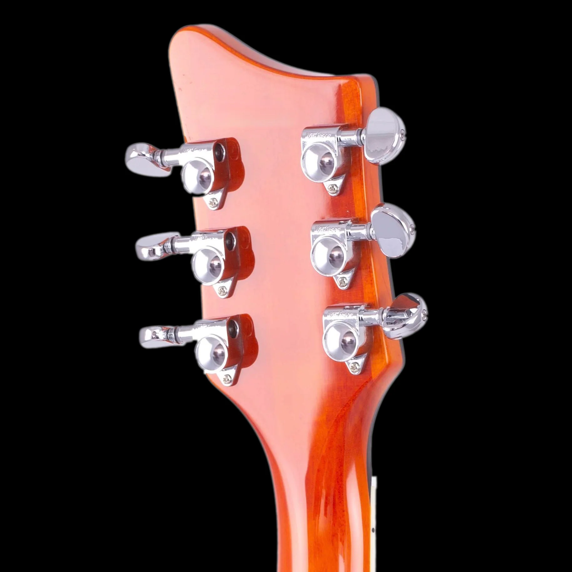 Eastwood Airline Map FM Guitar Flame Maple Top - Orangeburst Flame - Image 7