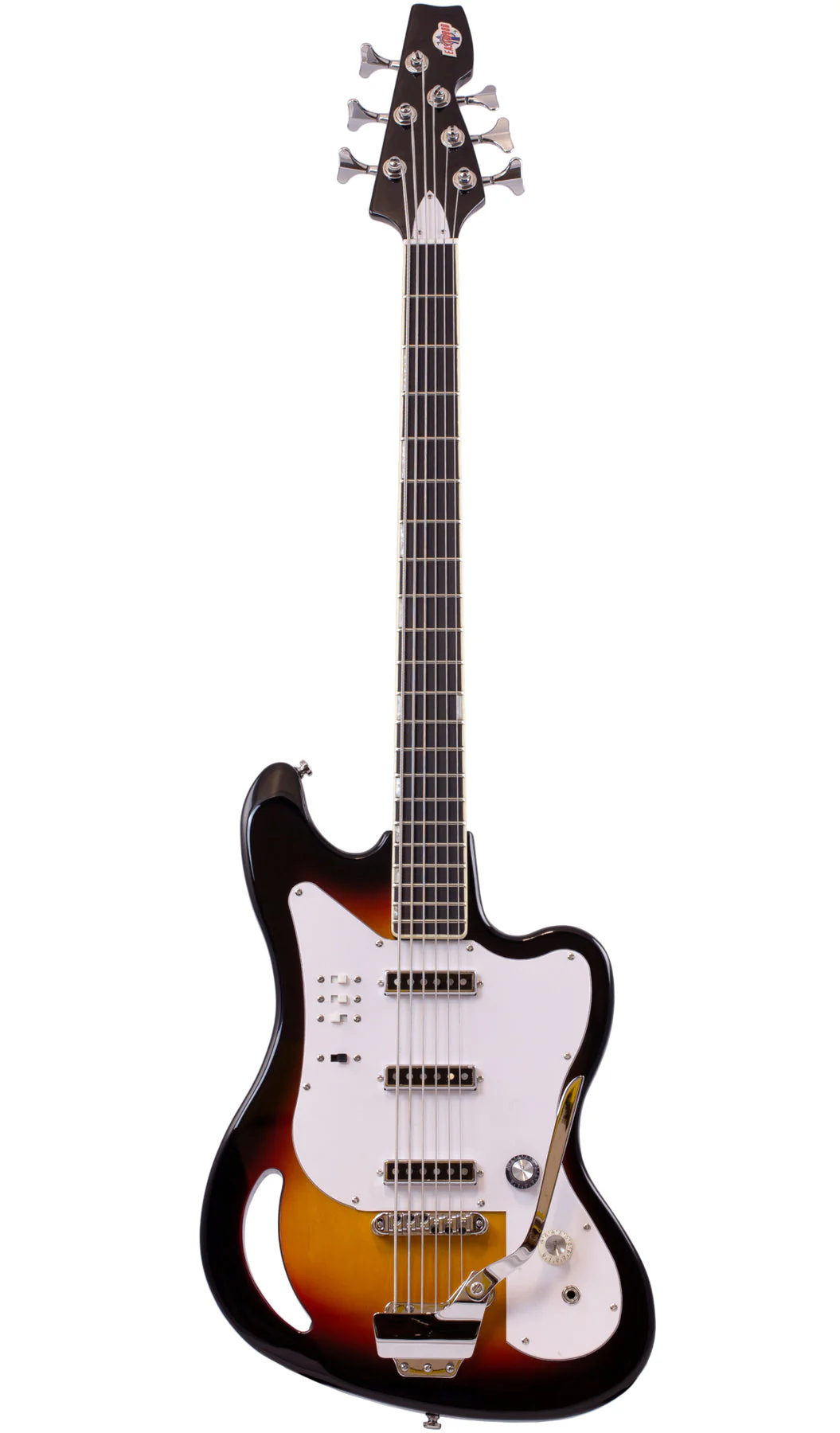 Eastwood Airline TB64 6-String Bass - Sunburst - Image 3