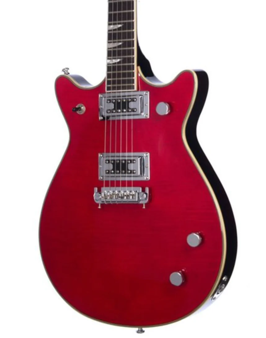 Eastwood Classic AC Electric Guitar R.I.P. Malcolm Transparent Cherry
