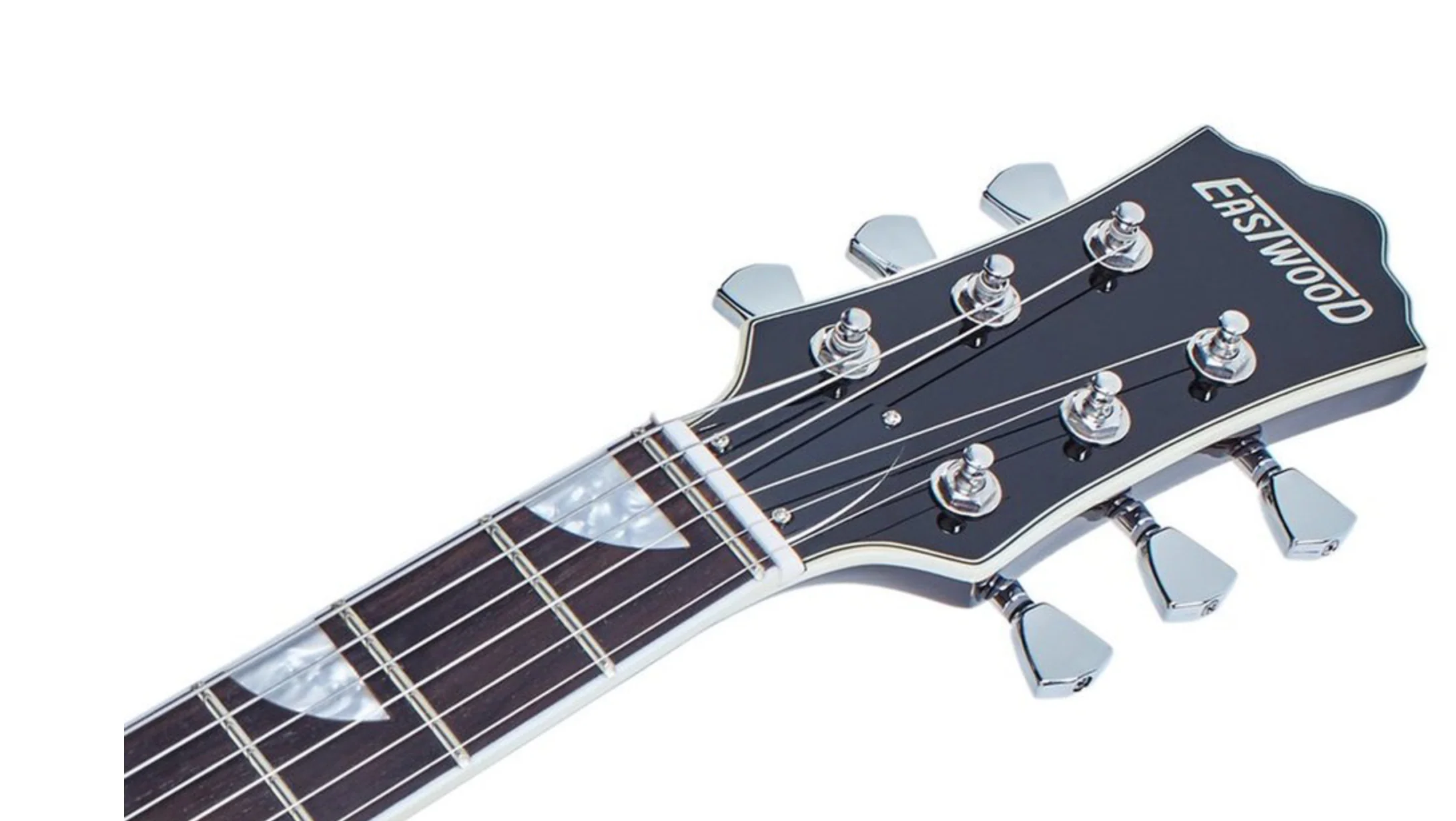 Eastwood Classic AC Electric Guitar R.I.P. Malcolm Transparent Cherry - Image 3