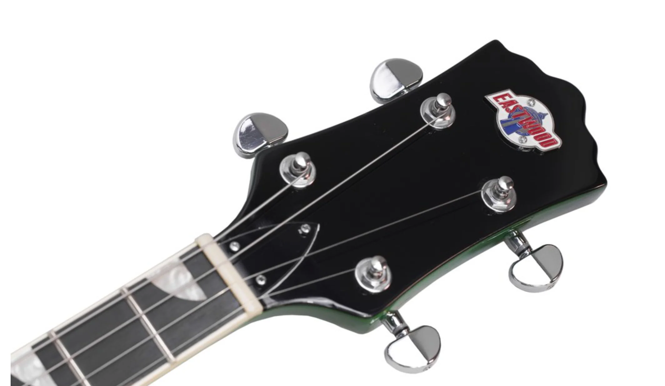 Eastwood Classic Tenor 4 String Semi Hollow Guitar Greenburst - Image 4
