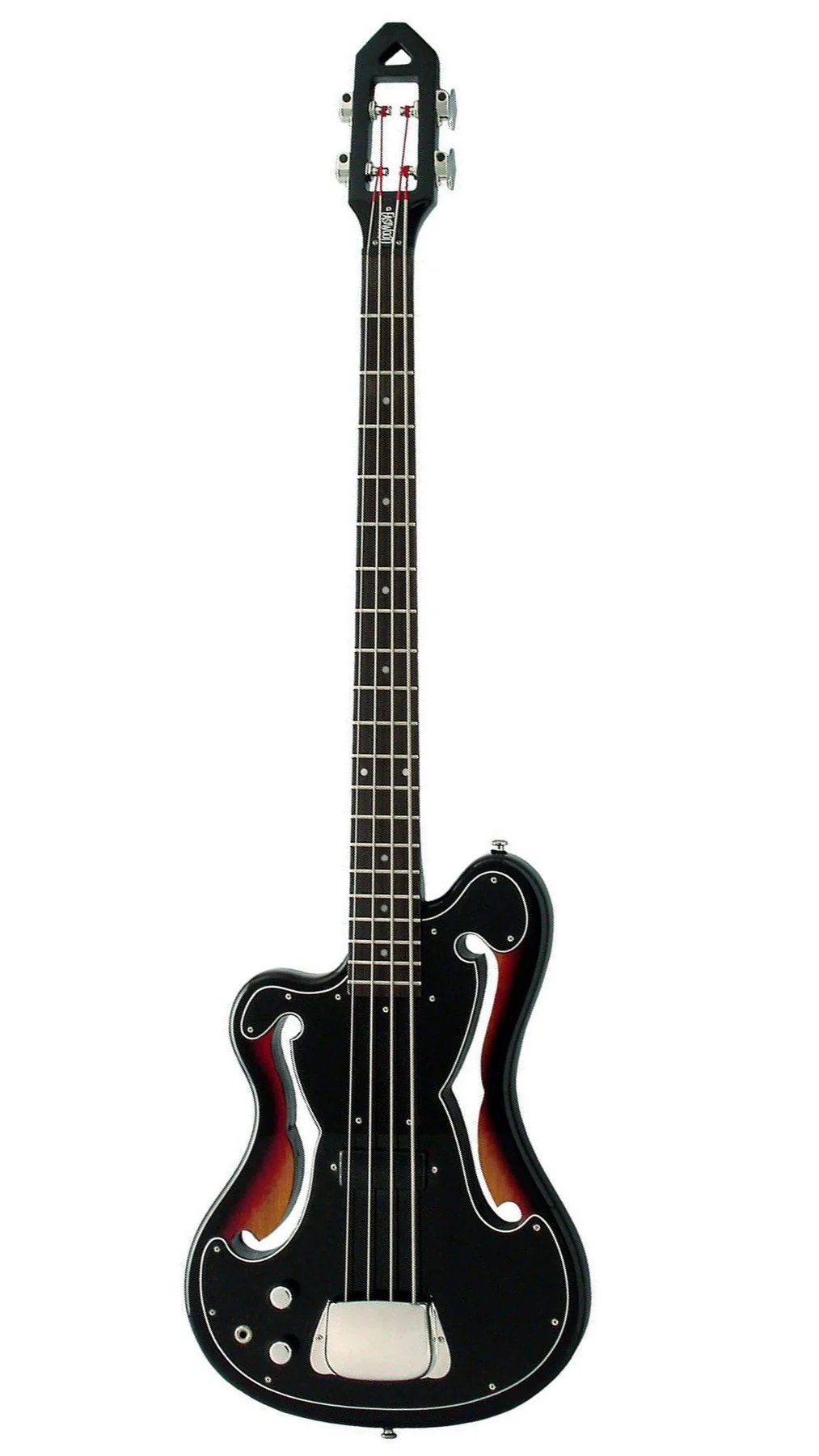 Eastwood EEB-1 Bass Guitar - Sunburst Left Handed - Image 2