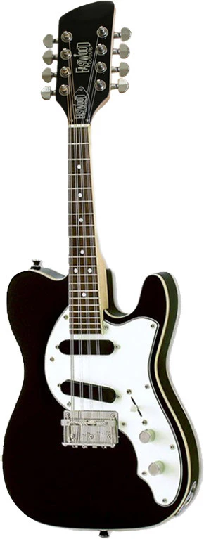 Eastwood Mandocaster Electric Mandolin - Black - Image 2