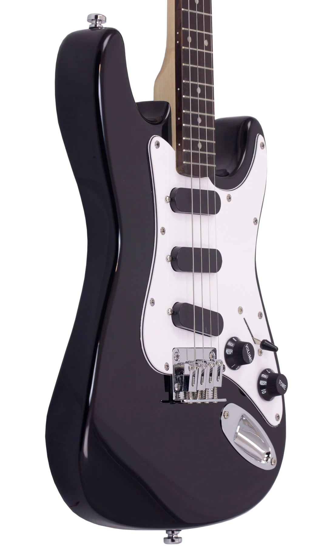 Eastwood Mandola S Style 4-String Mandolin - Black - Image 3