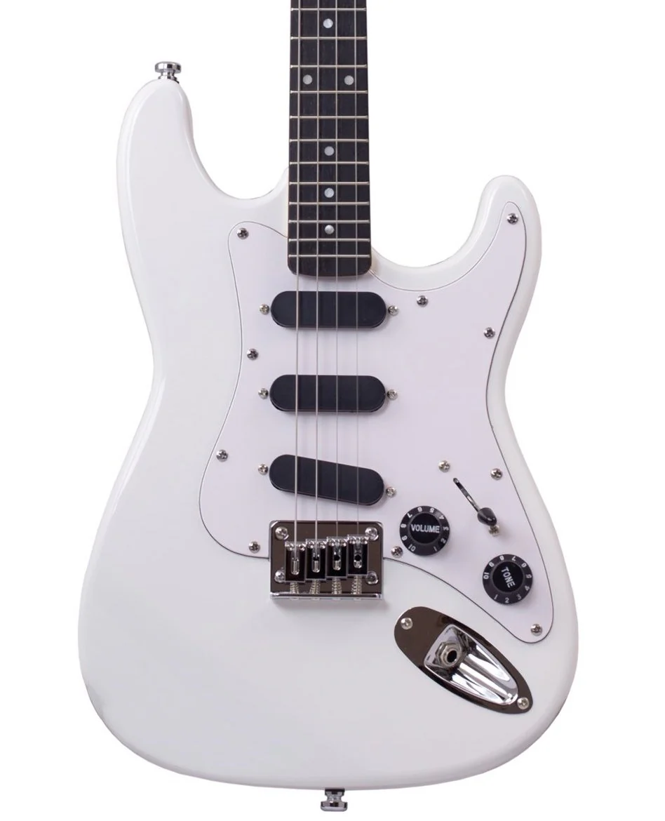 Eastwood Mandola S Style 4-String Mandolin - White With Gig Bag - Image 2