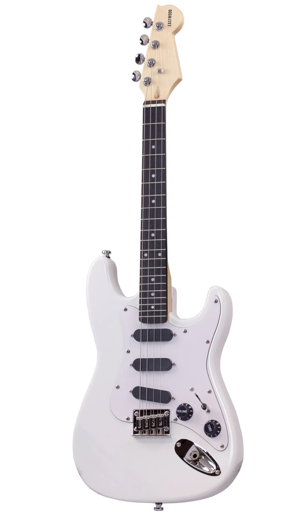 Eastwood Mandola S Style 4-String Mandolin - White With Gig Bag - Image 3
