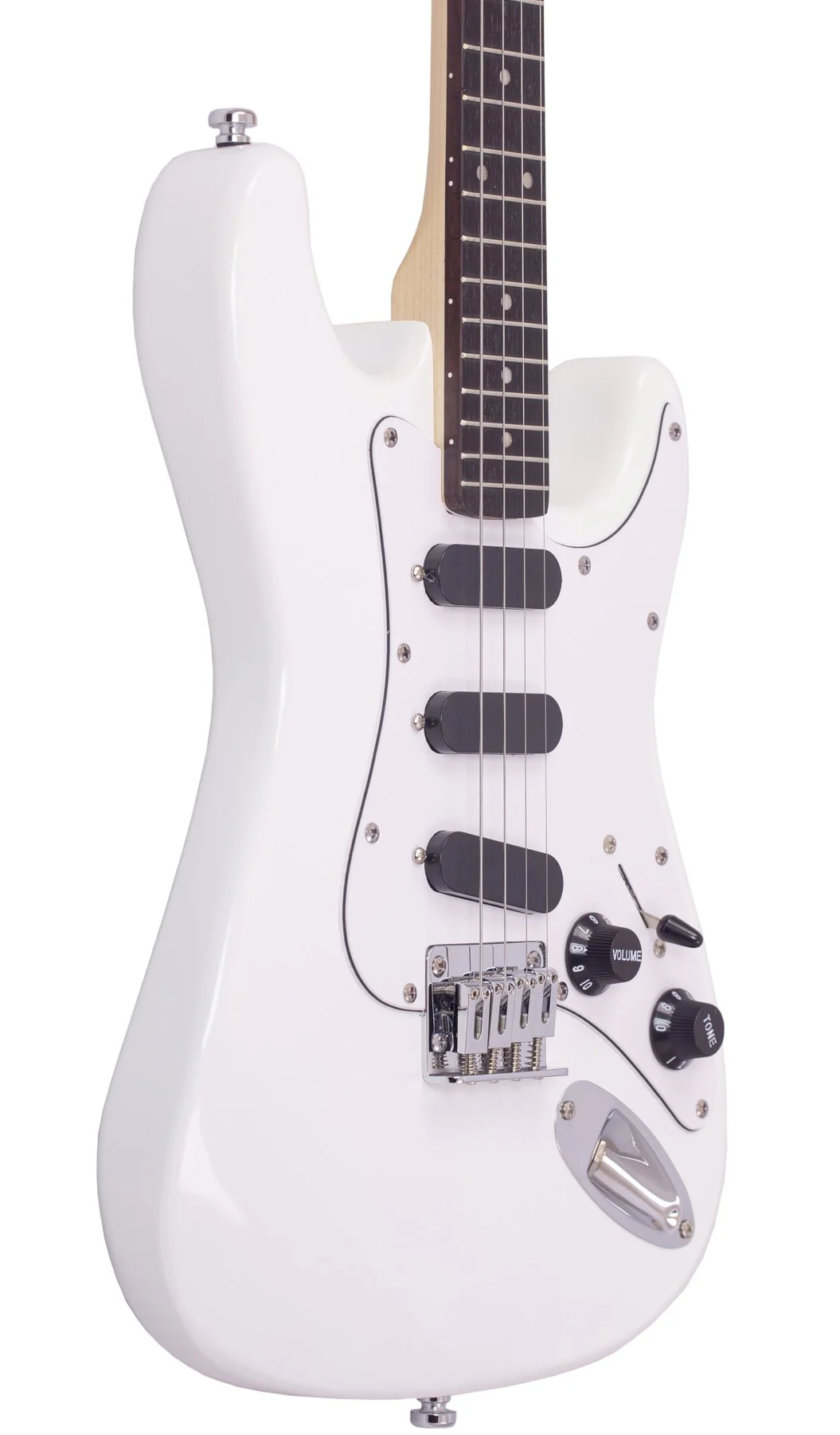Eastwood Mandola S Style 4-String Mandolin - White With Gig Bag - Image 4