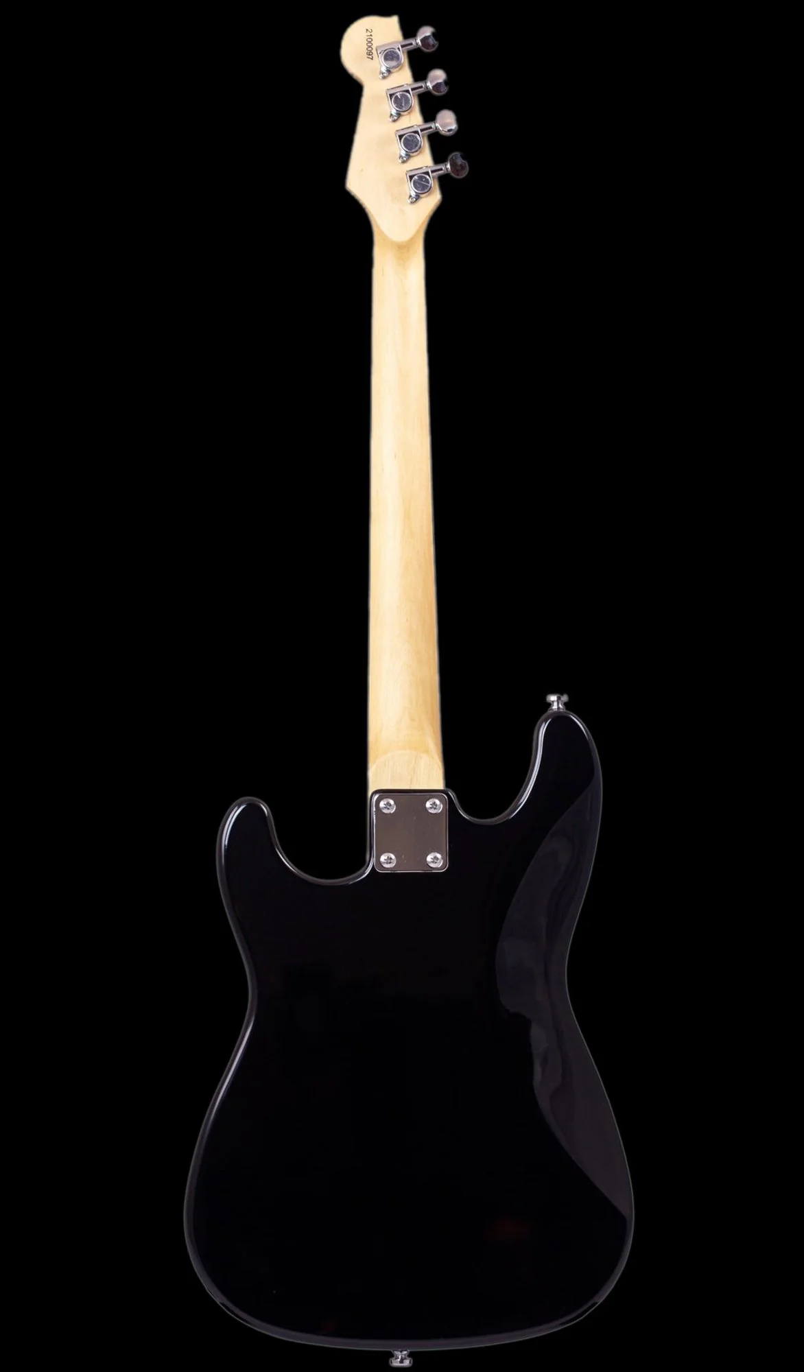 Eastwood S Style 4-String Tenor Guitar - Black With Gig Bag - Image 4