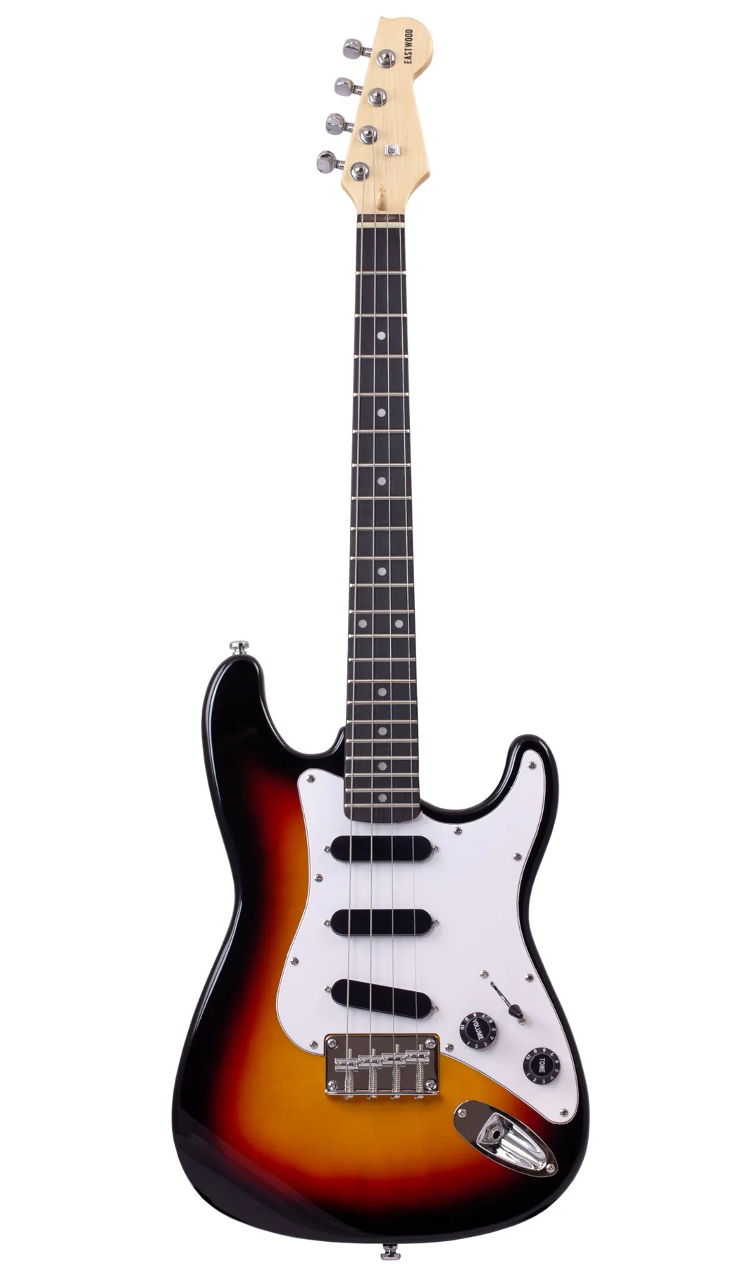 Eastwood S Style 4-String Tenor Guitar - Sunburst With Gig Bag - Image 3