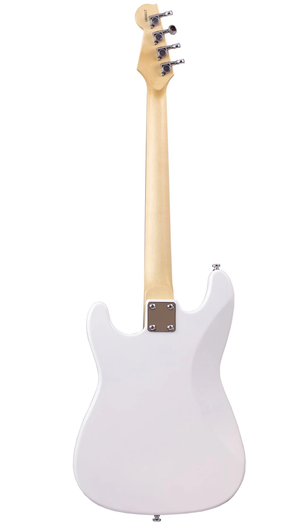 Eastwood S Style 4-String Tenor Guitar - White With Gig Bag - Image 4