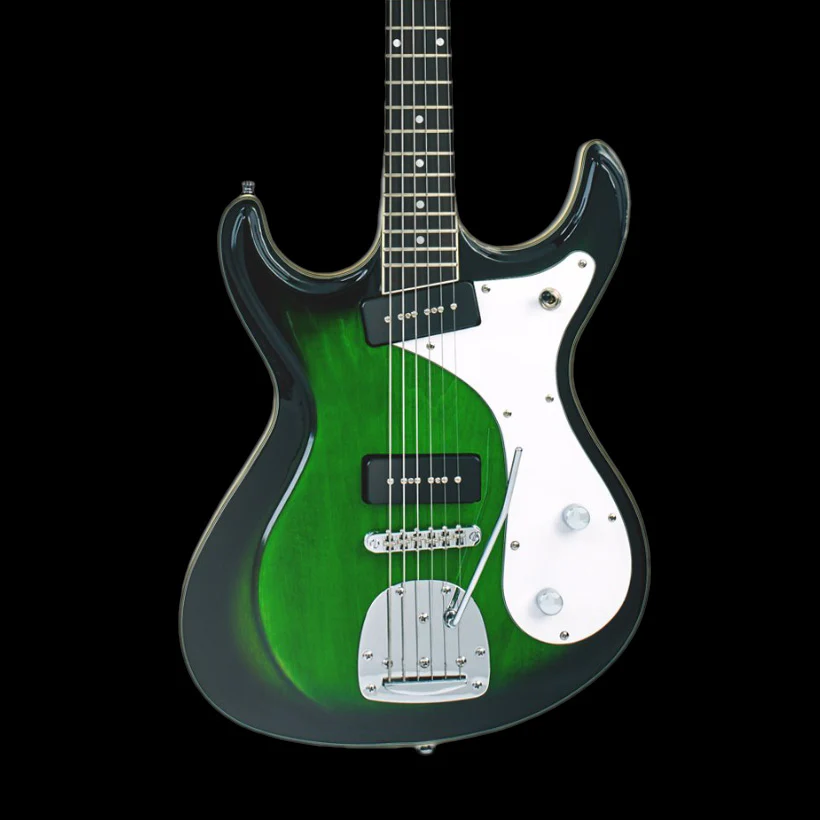 Eastwood Sidejack Baritone Deluxe - Greenburst