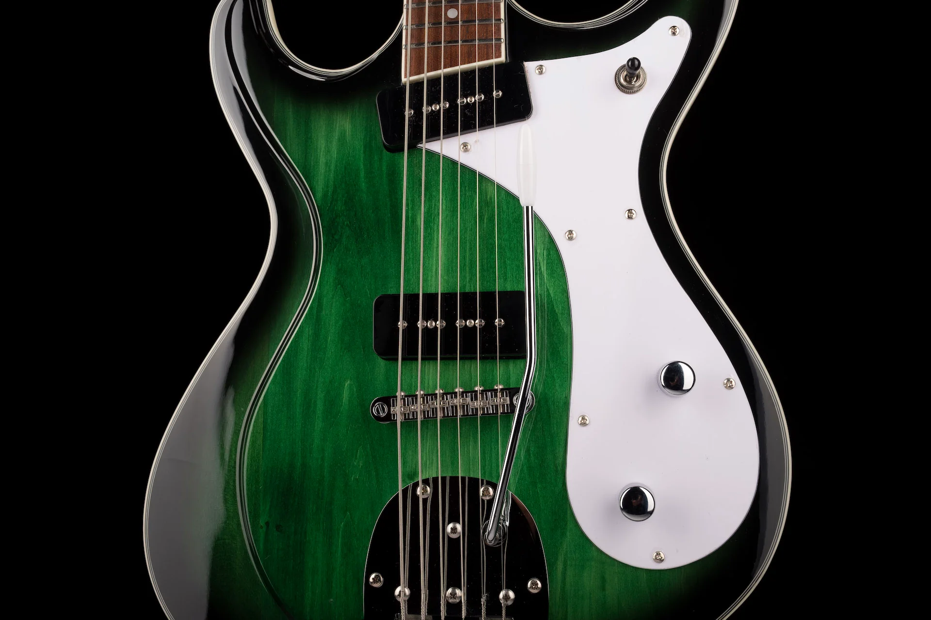 Eastwood Sidejack Baritone Deluxe Greenburst B-Stock - Image 6