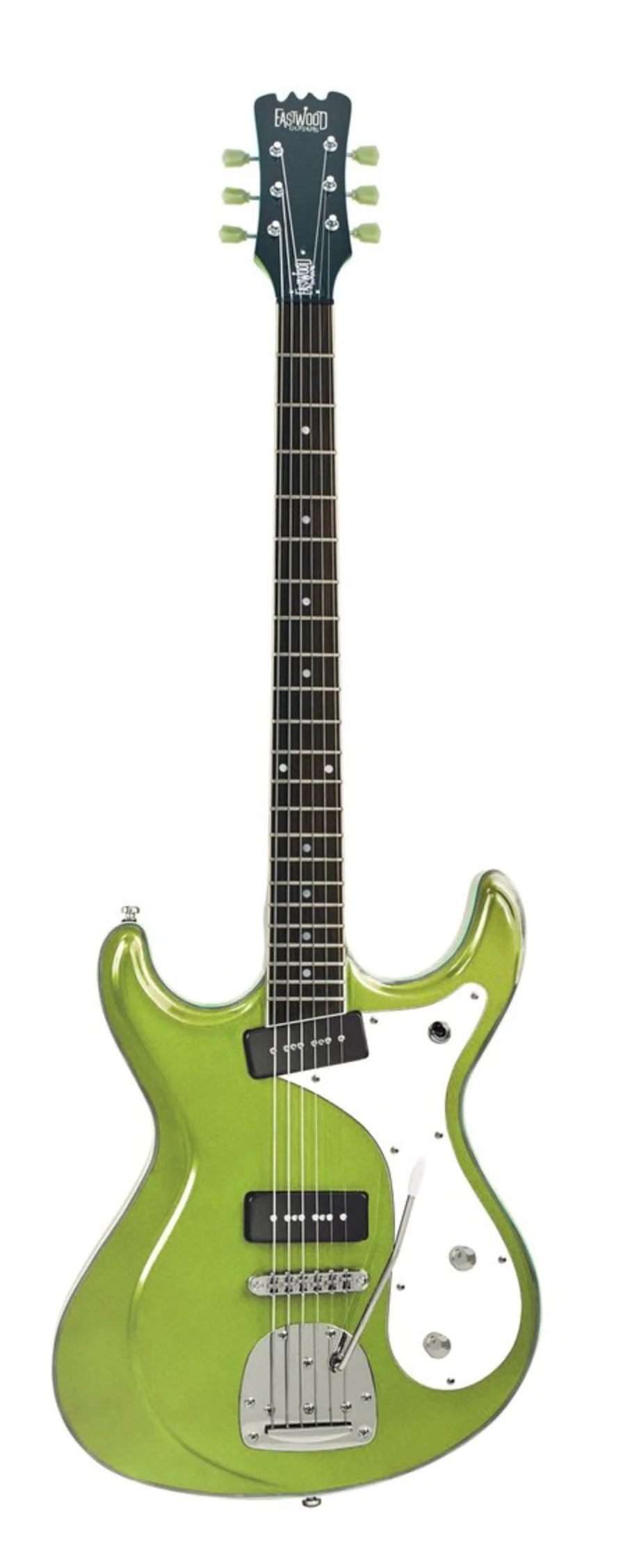 Eastwood Sidejack Deluxe Baritone Electric Guitar - Vintage Mint Green - Image 2