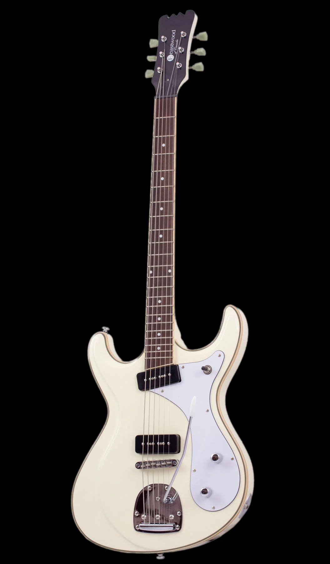 Eastwood Sidejack Deluxe Baritone Vintage Cream - Image 3