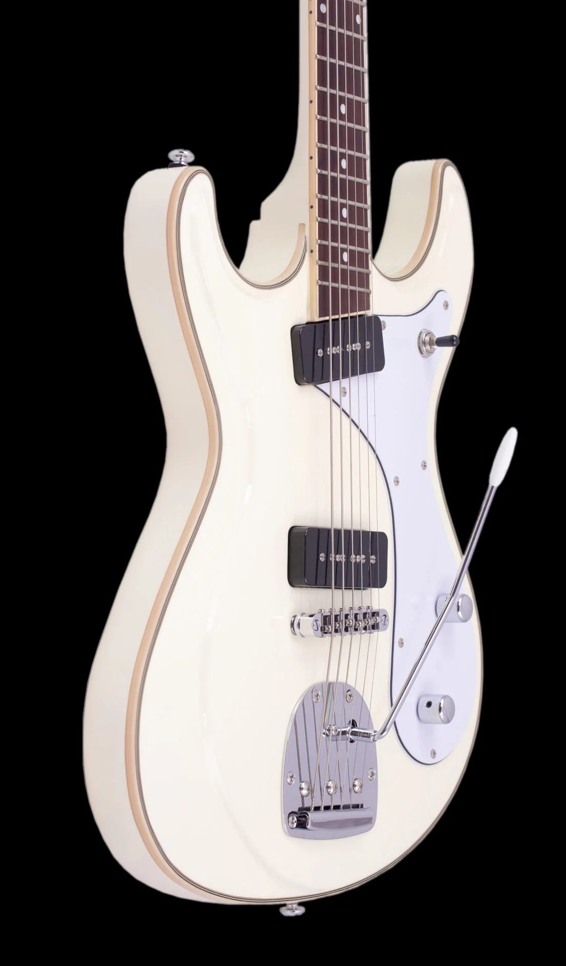 Eastwood Sidejack Deluxe Baritone Vintage Cream - Image 4