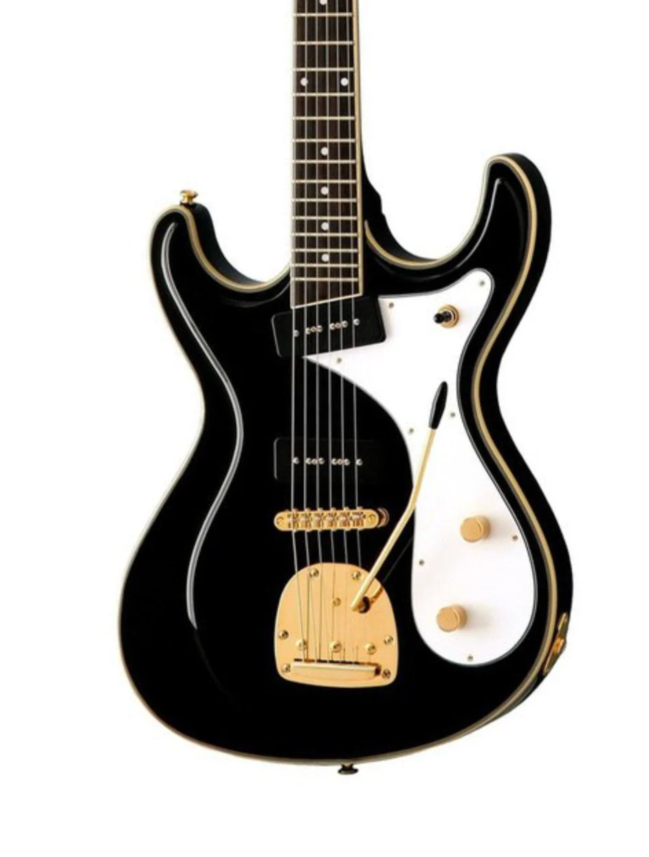 Eastwood Sidejack Deluxe Electric Guitar With Tremolo - Black