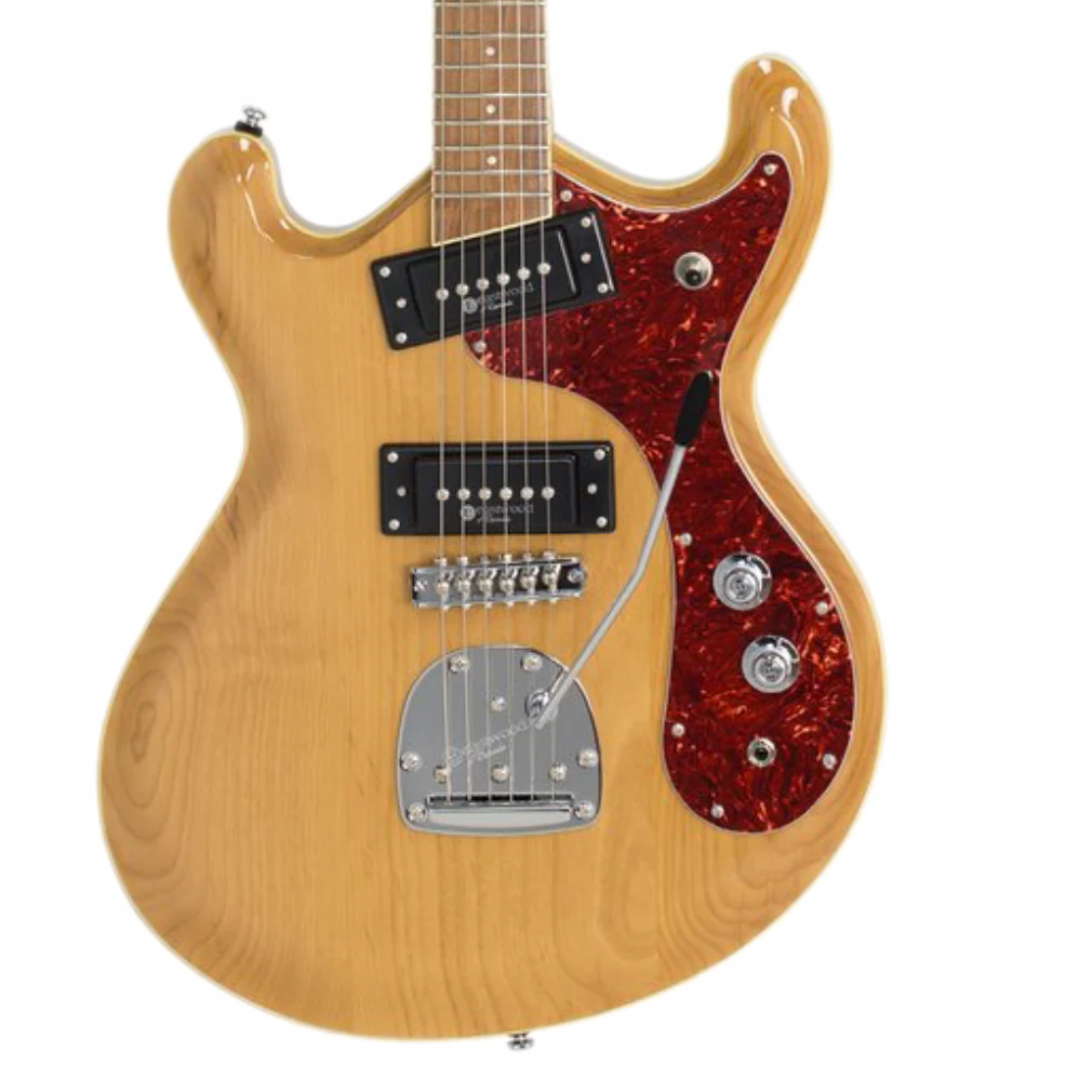 Eastwood Sidejack Pro JM Electric Guitar Natural Finish