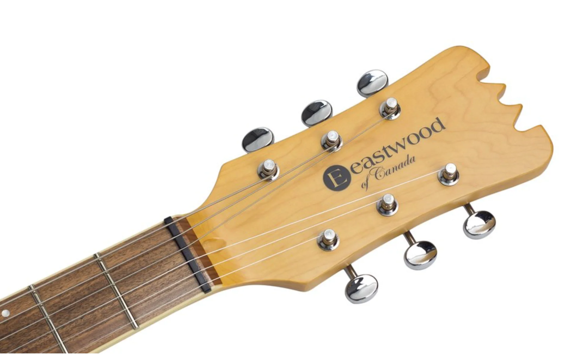 Eastwood Sidejack Pro JM Electric Guitar Natural Finish - Image 4