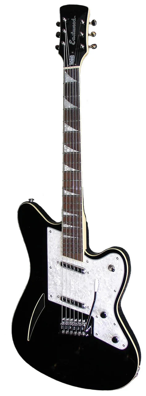 Eastwood Surfcaster Guitar - Black