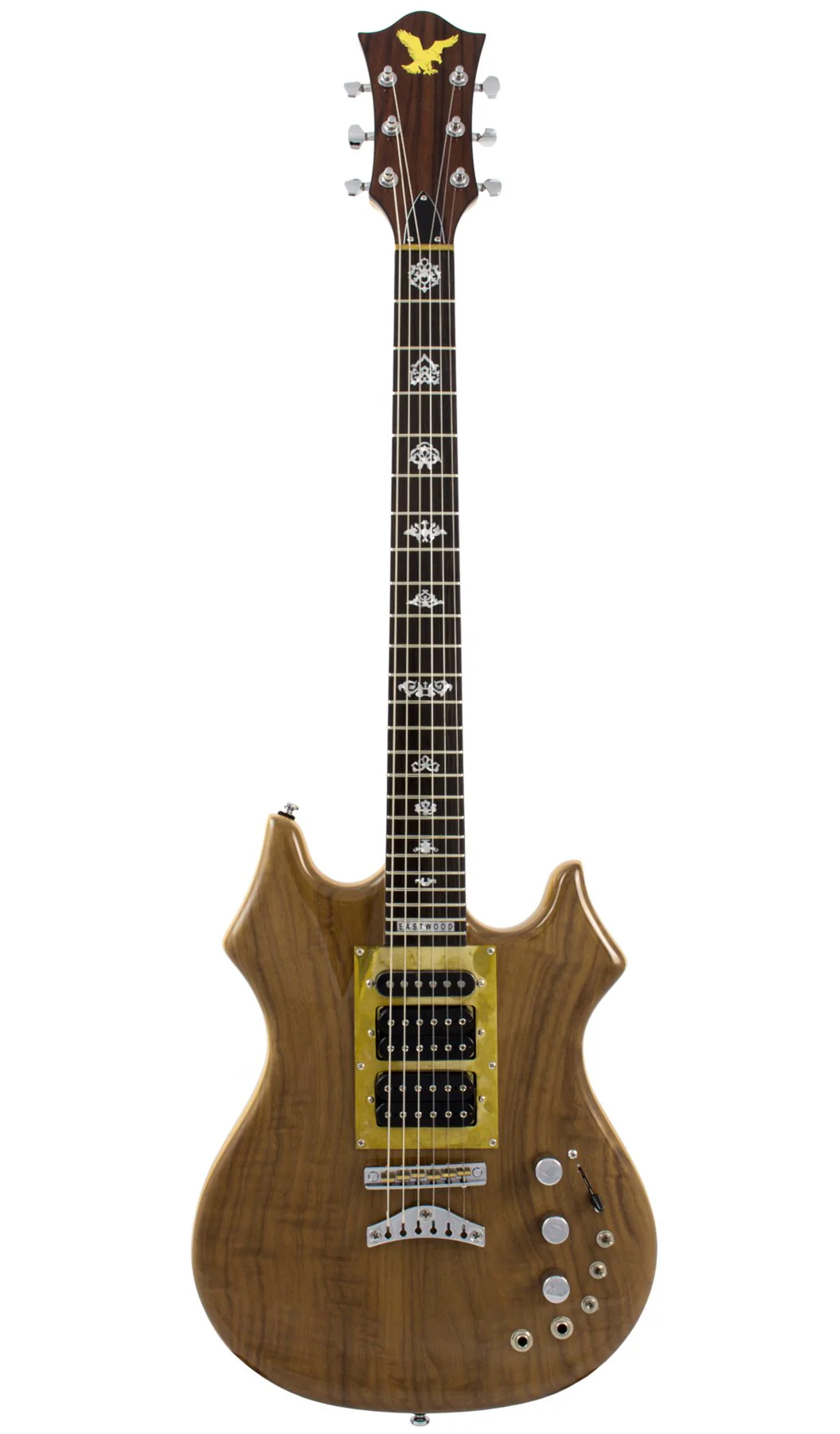 Eastwood Tiger Maple Walnut Top & Back Body Set Neck C Shape 6-String Electric Guitar - Image 6