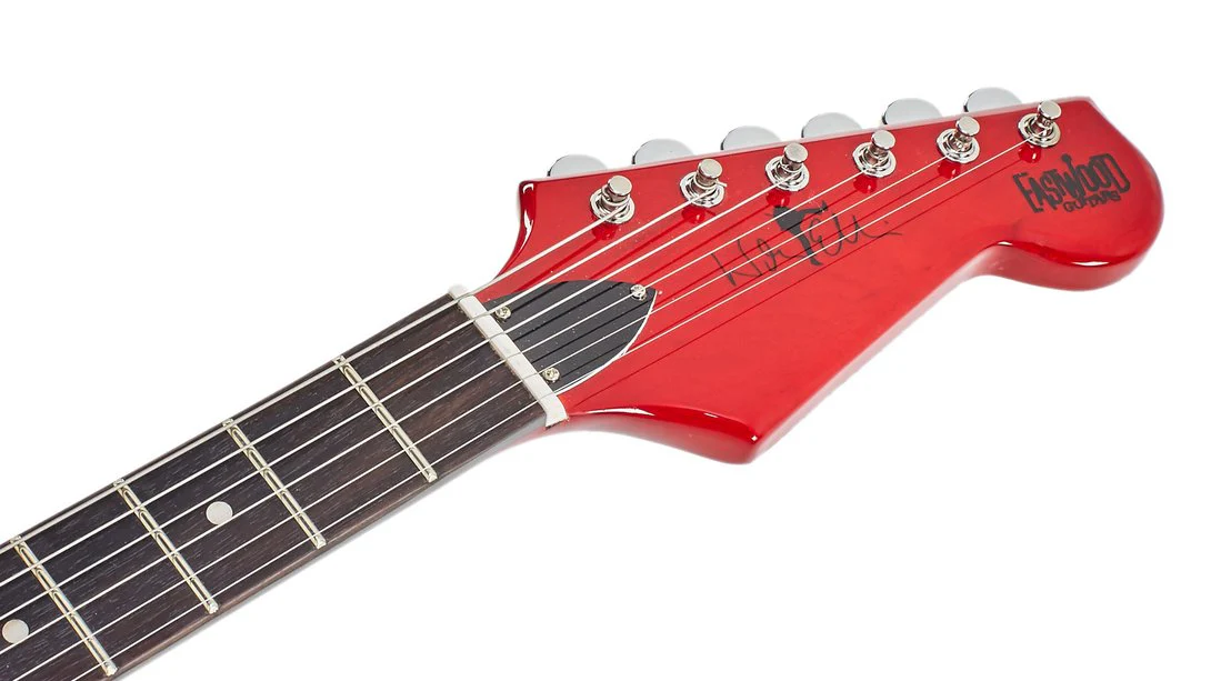 Eastwood Warren Ellis Signature 6-String Guitar Dark Cherry Finish - Image 4