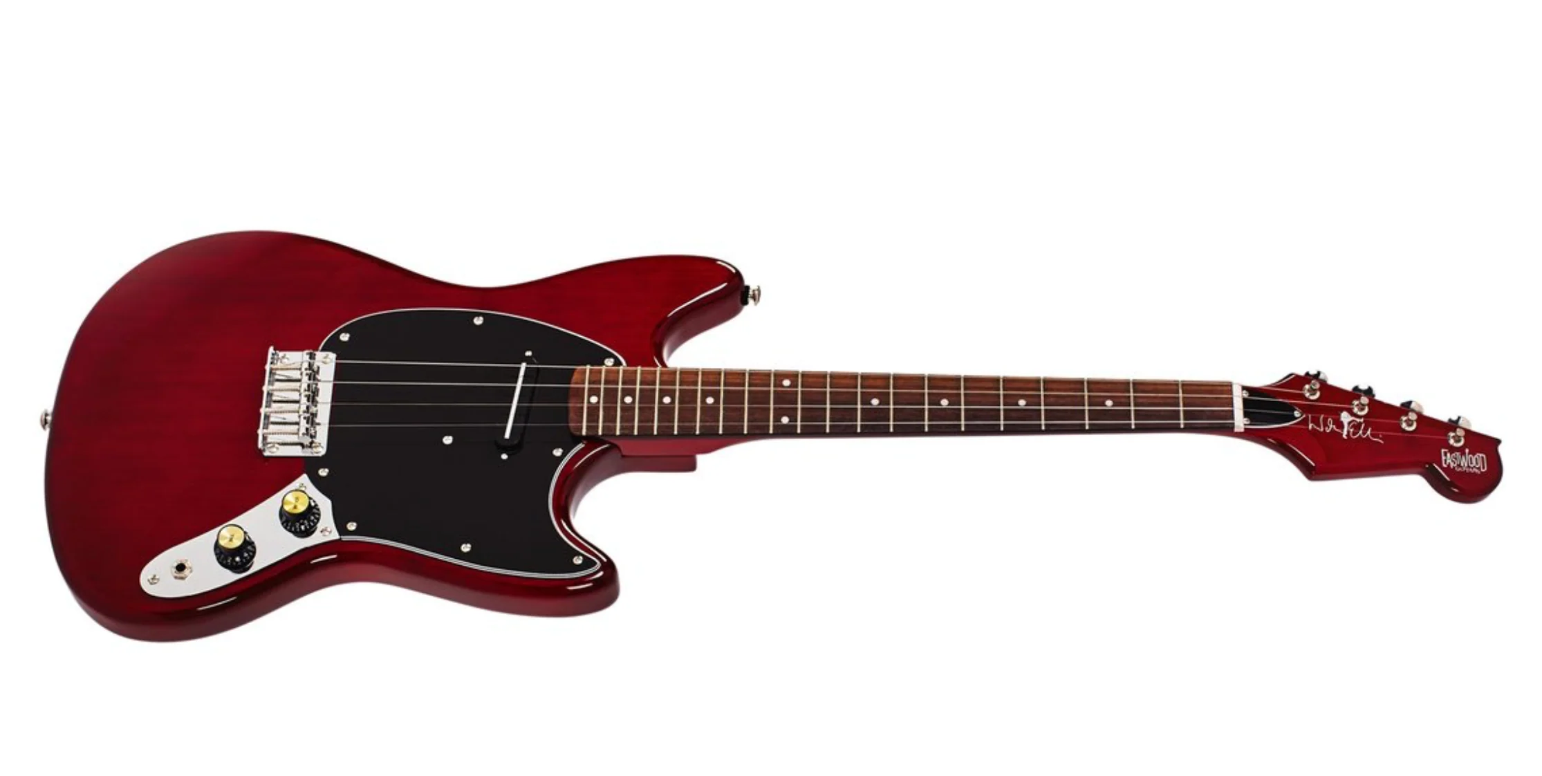 Eastwood Warren Ellis Signature 4 String Tenor Guitar - Cherry - Image 2
