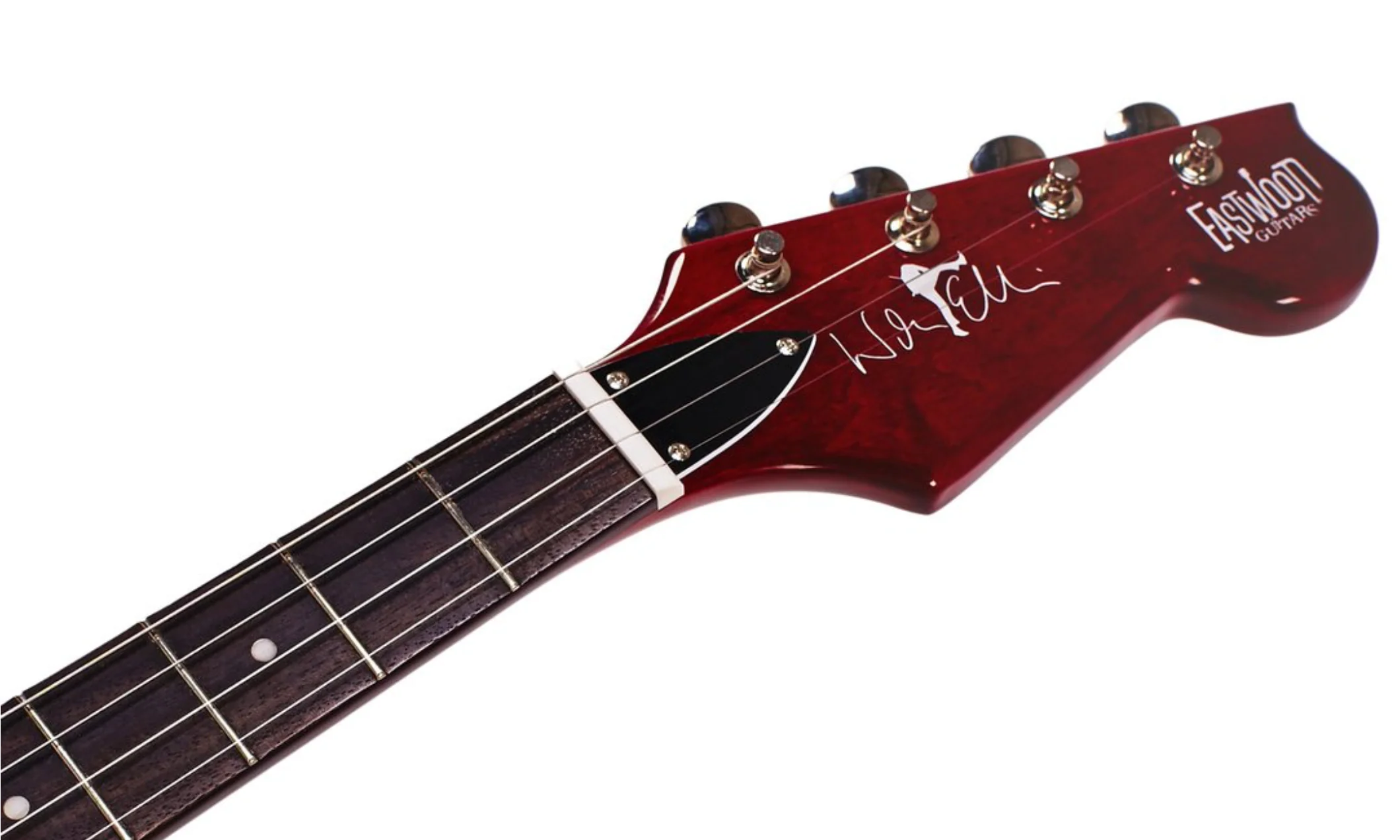 Eastwood Warren Ellis Signature 4 String Tenor Guitar - Cherry - Image 4