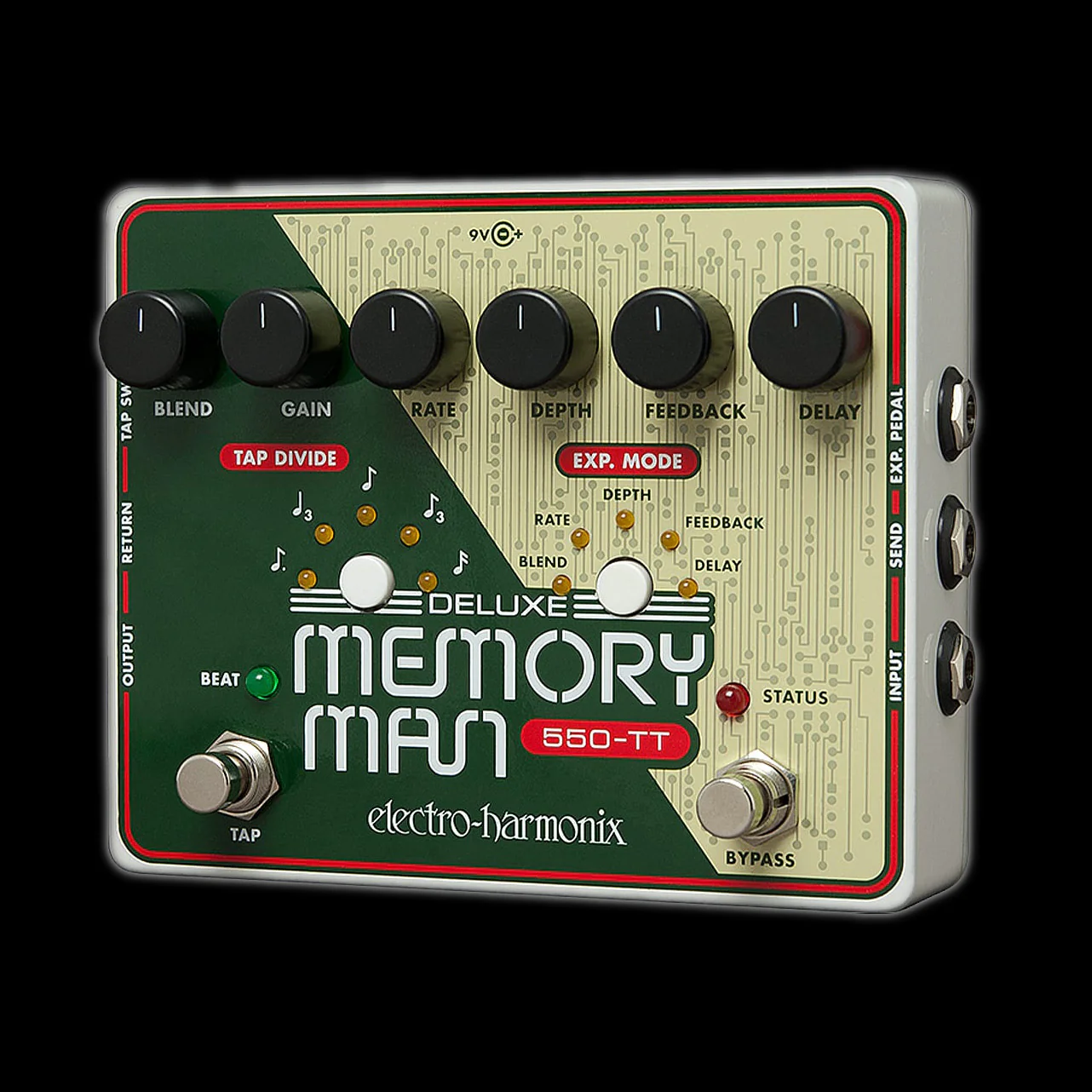 Electro-Harmonix Deluxe Memory Man 550-TT Delay Pedal with Tap Tempo