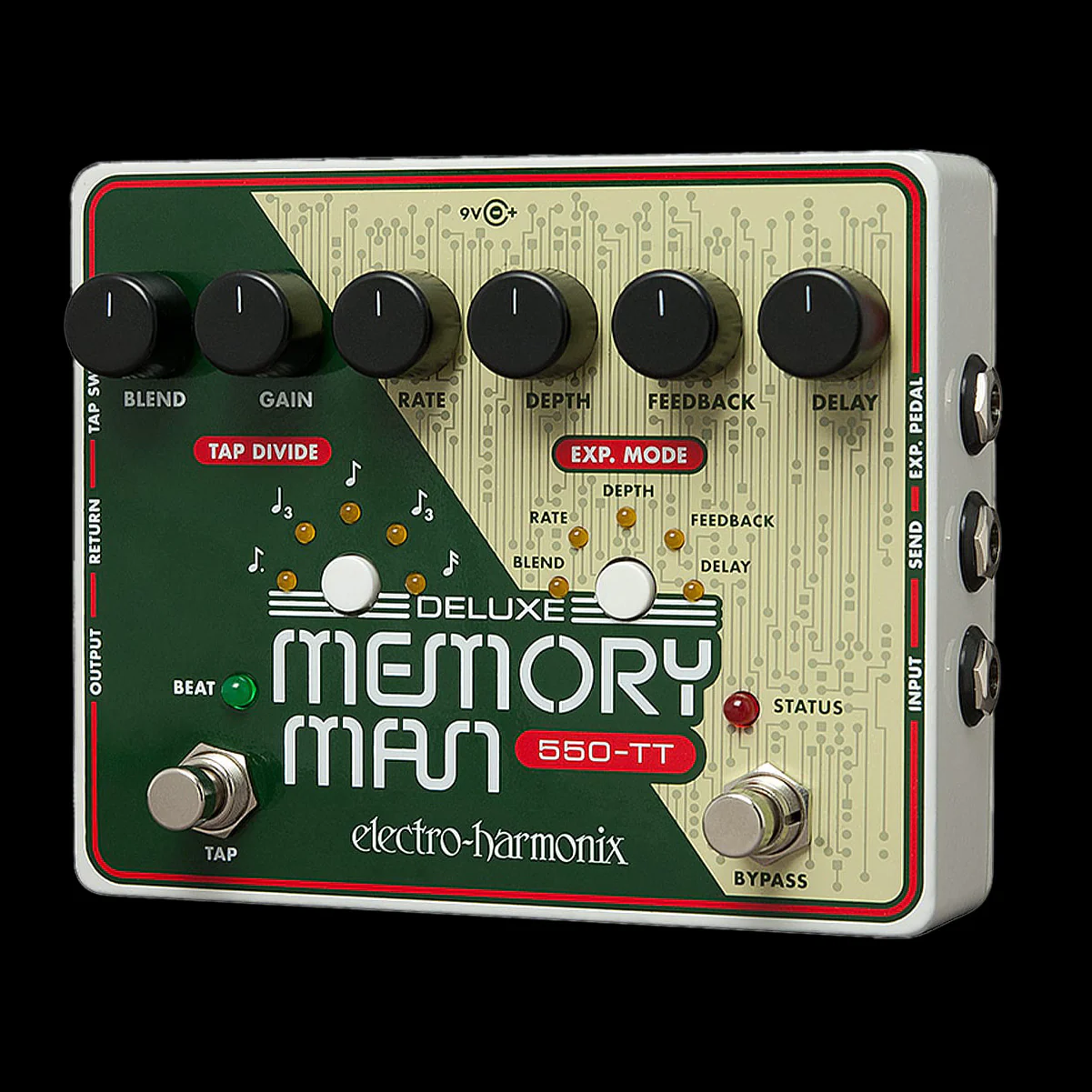 Electro-Harmonix Deluxe Memory Man 550-TT Delay Pedal with Tap Tempo - Image 2