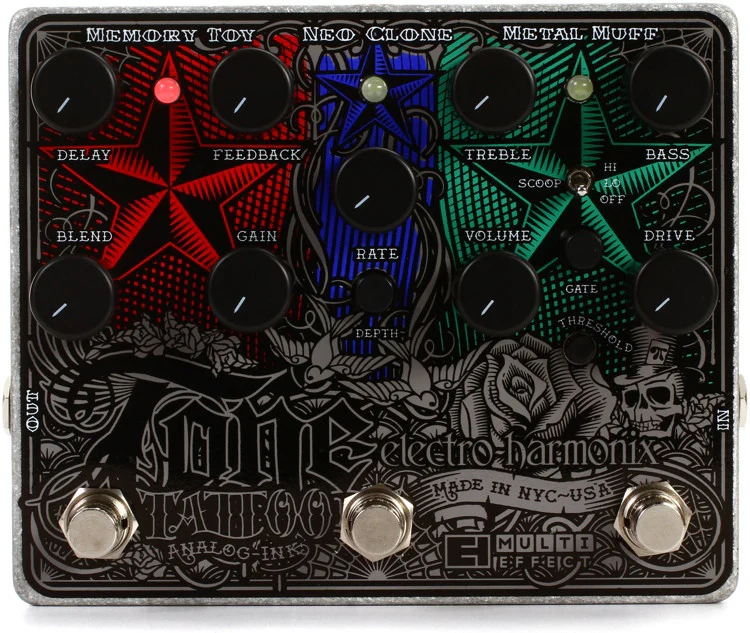 Electro-Harmonix Tone Tattoo Analog Multi-effects Pedal