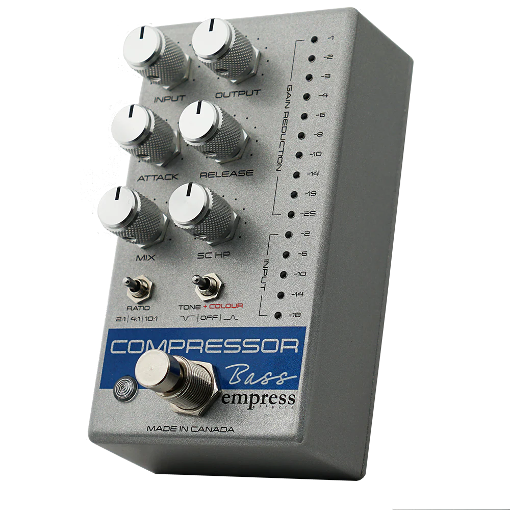 Empress Effects Bass Compressor Guitar Effect Pedal - Silver - Image 2