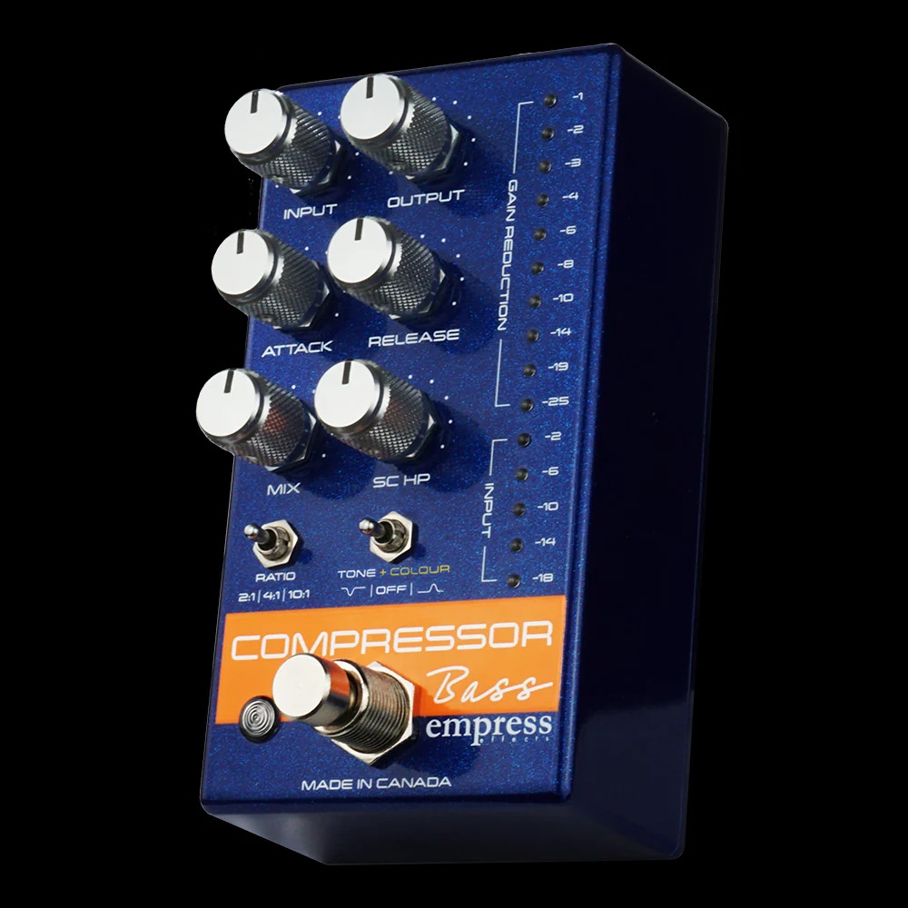 Empress Effects Bass Compressor Guitar Effect Pedal - Blue - Image 2