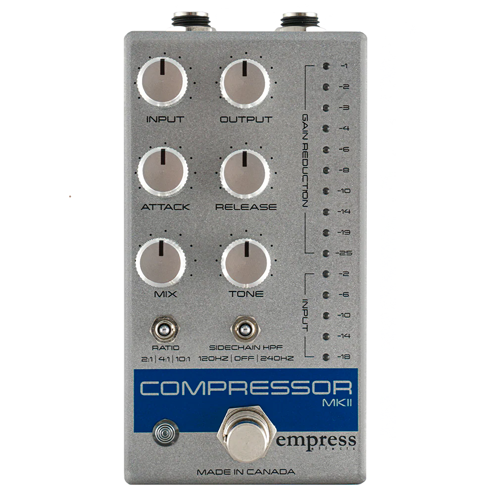 Empress Effects Compressor MKII Guitar Effect Pedal - Silver