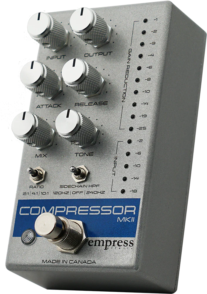 Empress Effects Compressor MKII Guitar Effect Pedal - Silver - Image 3
