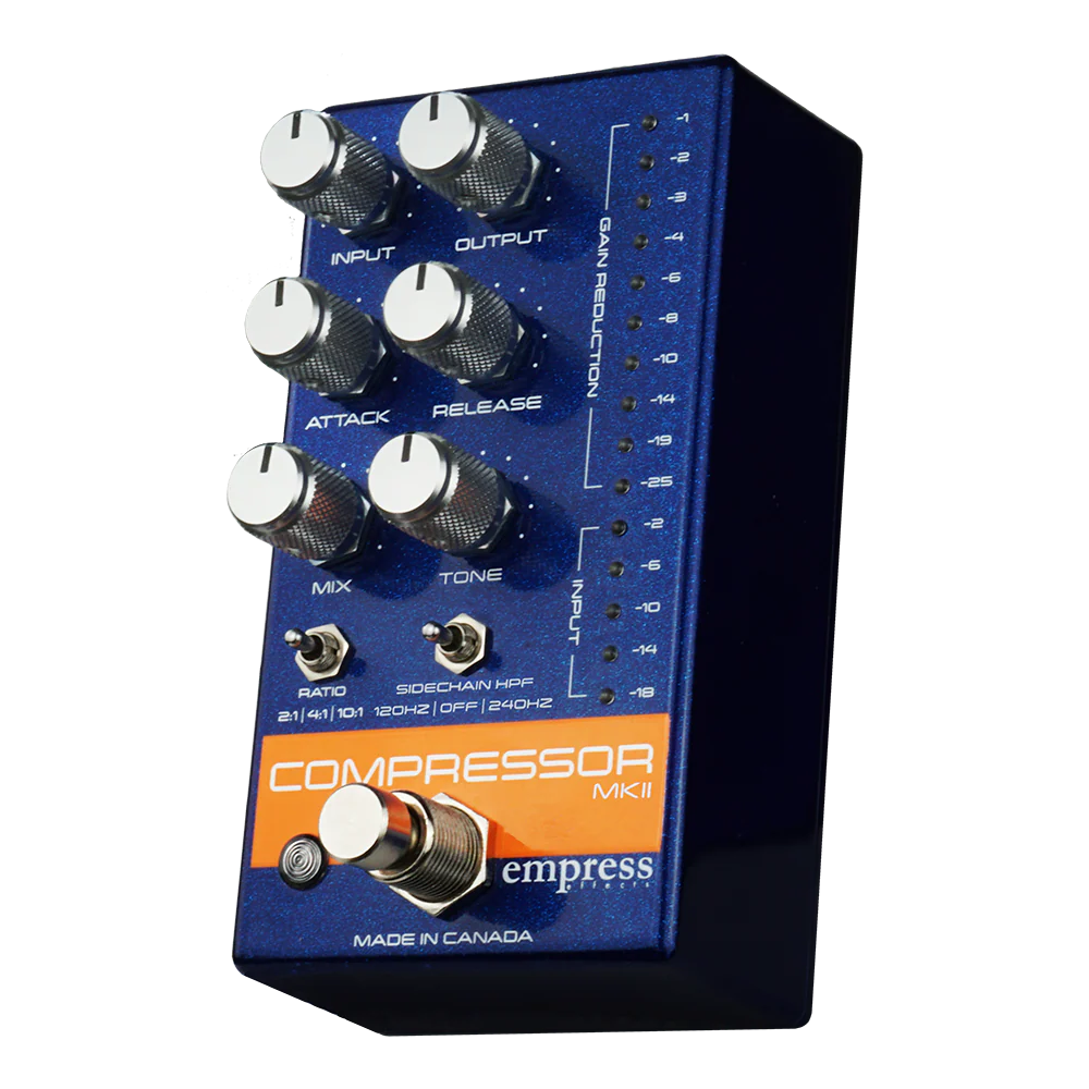 Empress Effects Compressor MKII Guitar Effect Pedal - Blue - Image 2