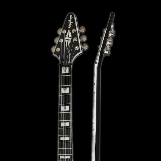 Epiphone Flying V Prophecy Aged Jet Black Metallic with Gig Bag - Image 4