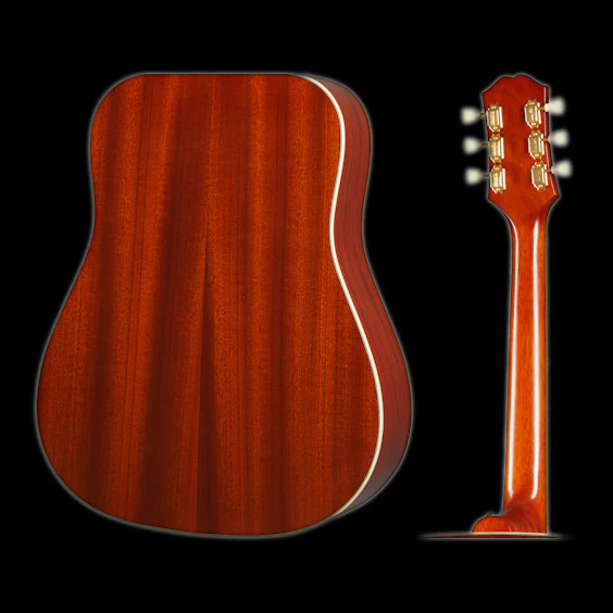Epiphone Hummingbird Aged Cherry Sunburst Gloss Acoustic Guitar - Image 7