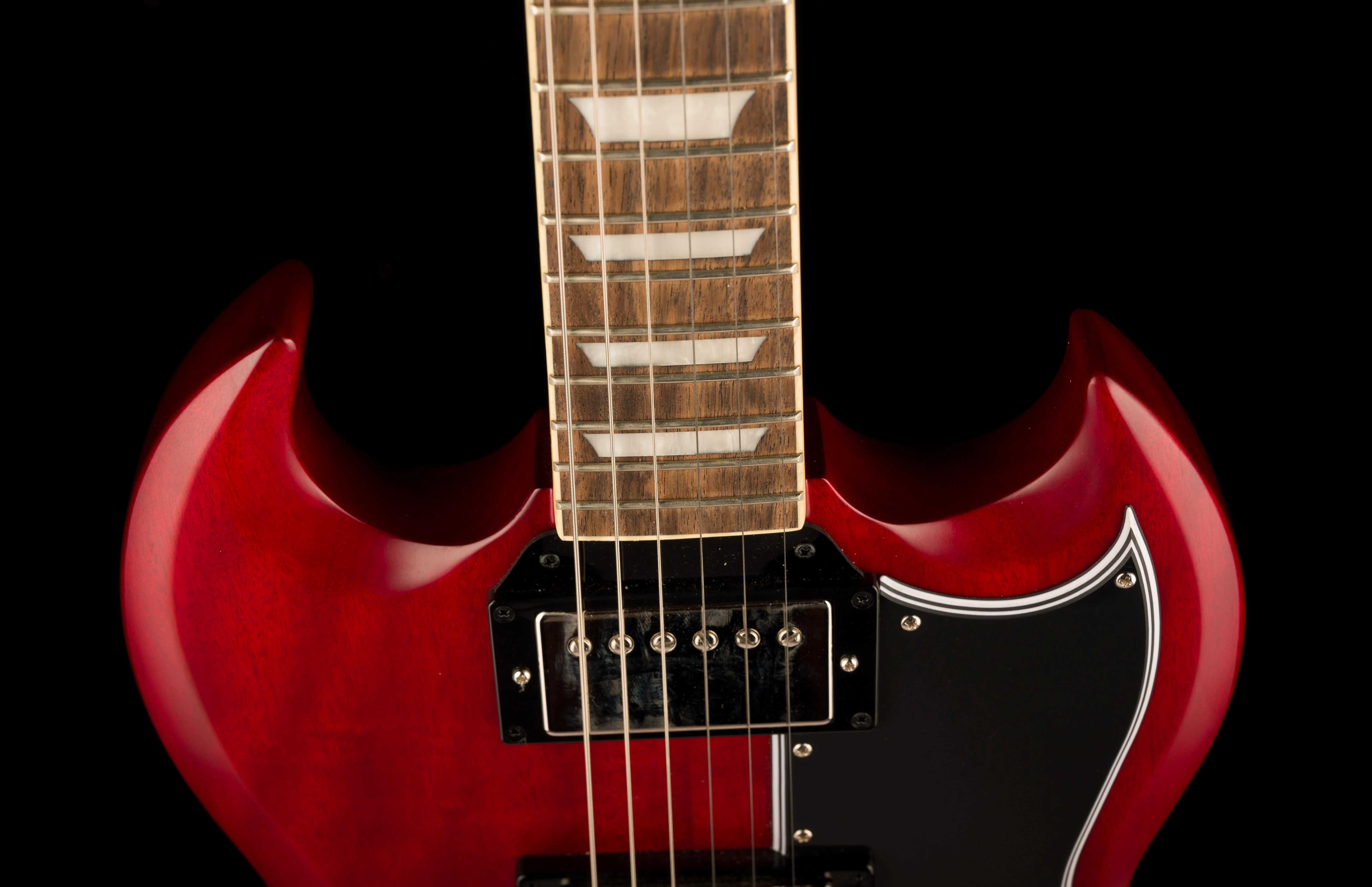 Pre Owned Epiphone "Inspired by Gibson" SG Standard 60's Vintage Cherry With OHSC - Image 3